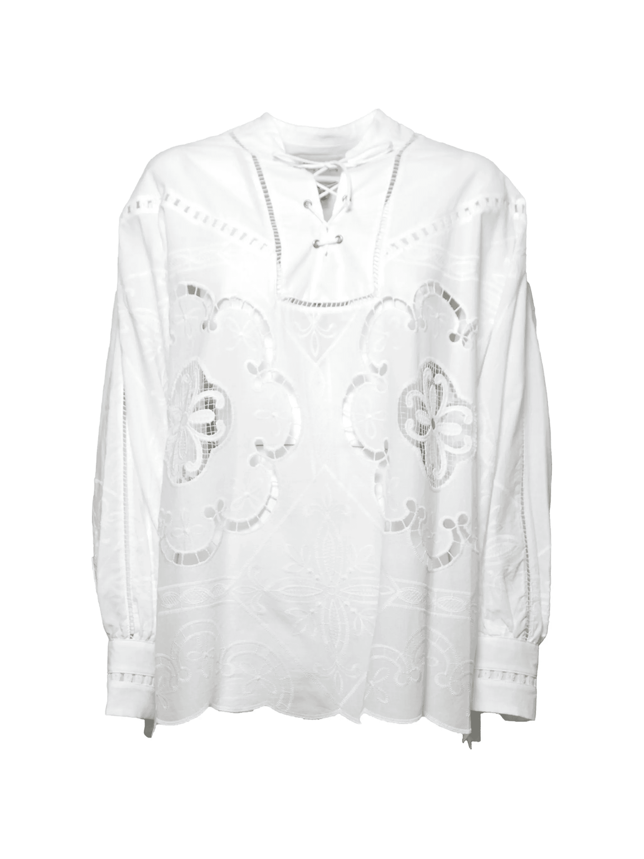 floral-embroidered shirt - Image 1