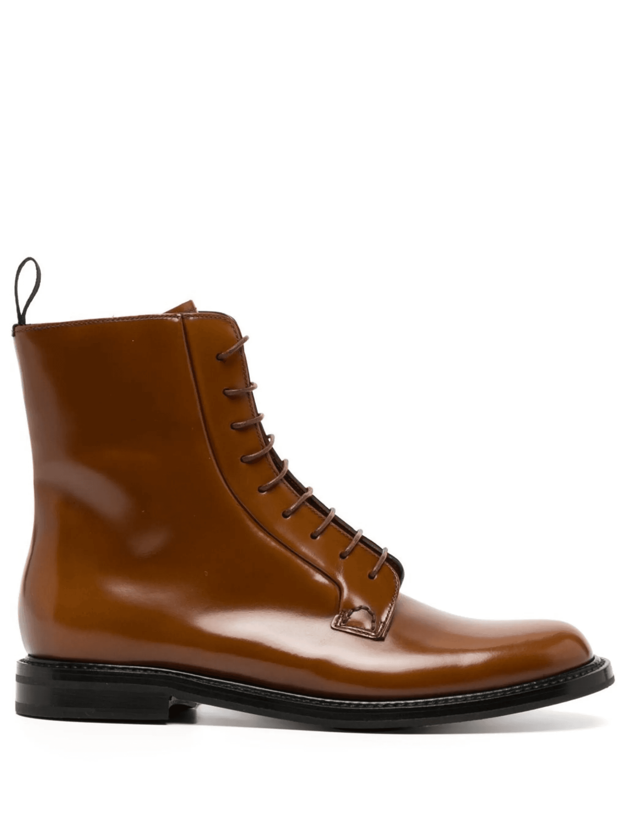 leather lace-up boots - Image 1