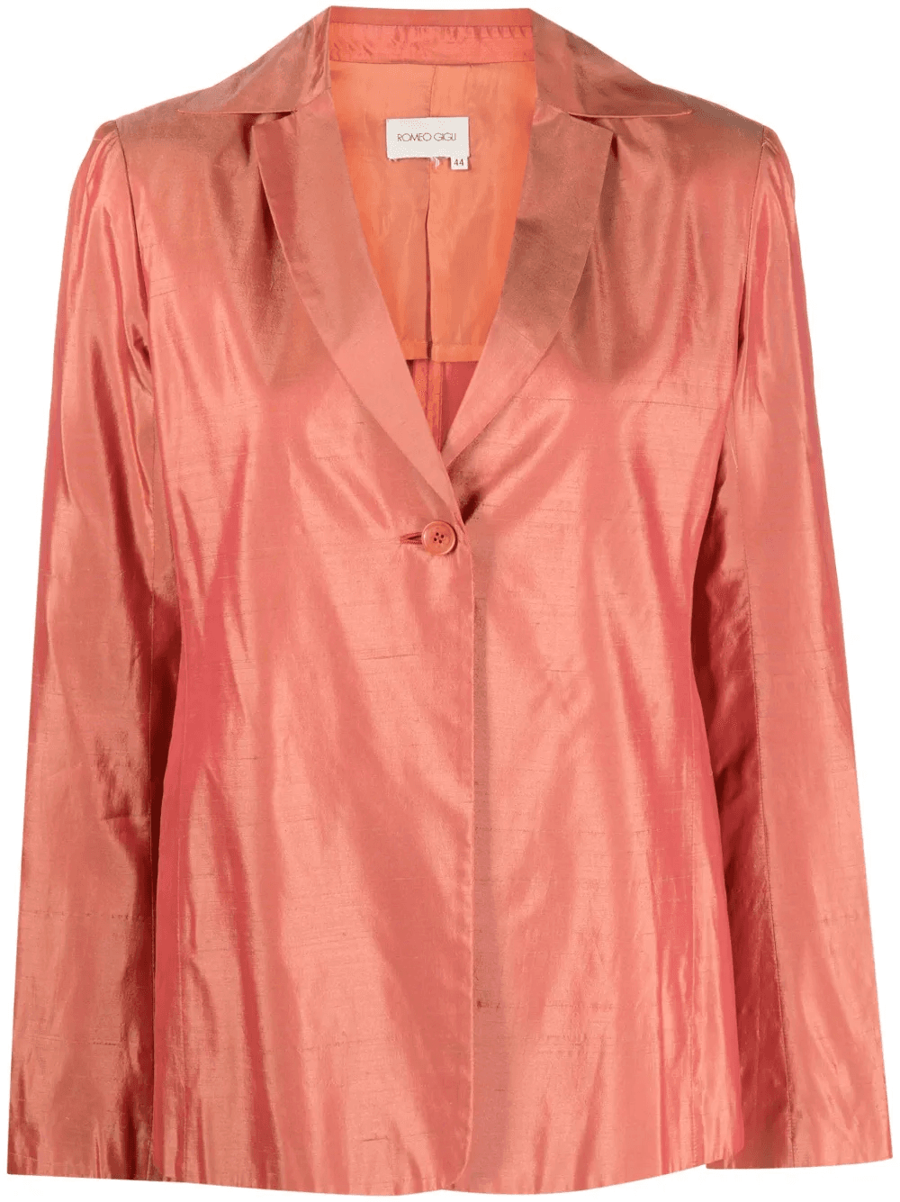 1990s taffeta single-breasted jacket - Image 1