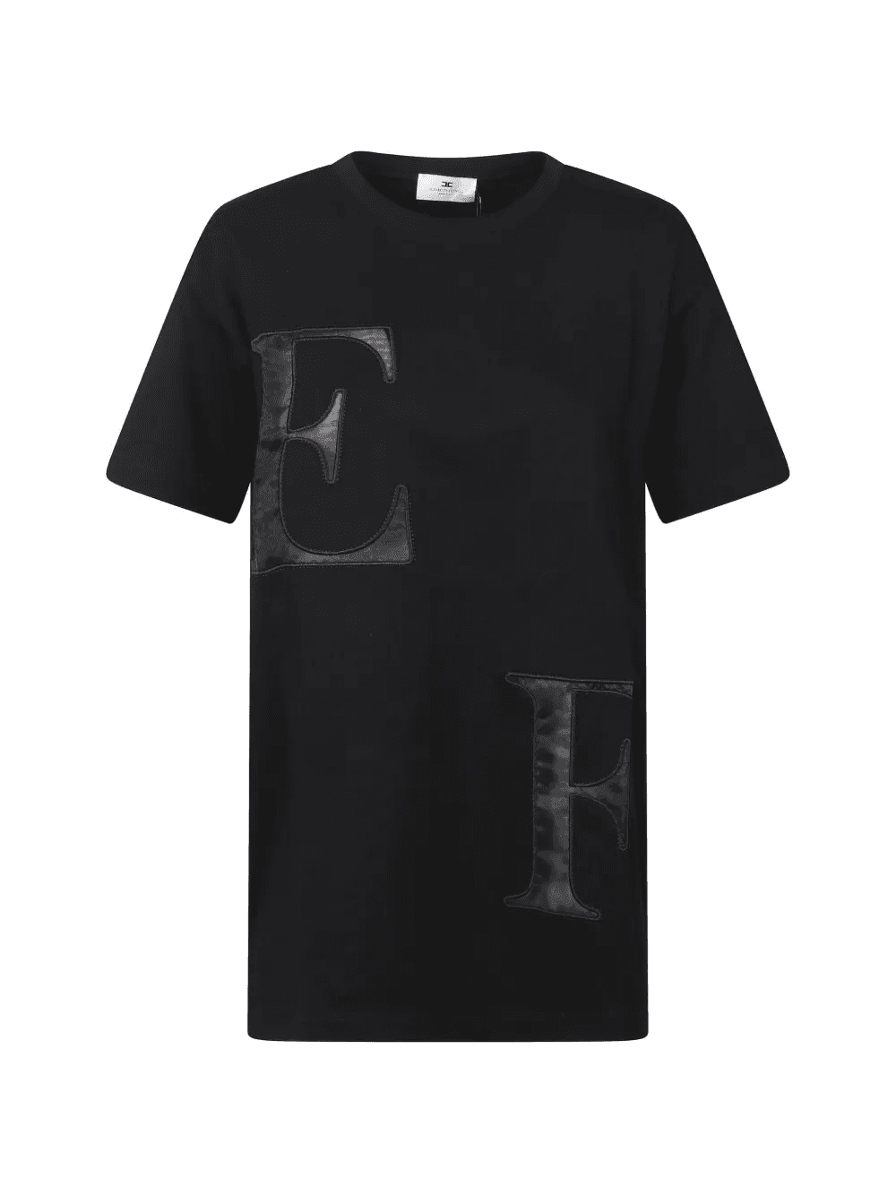 letter-appliqué T-shirt - Image 1