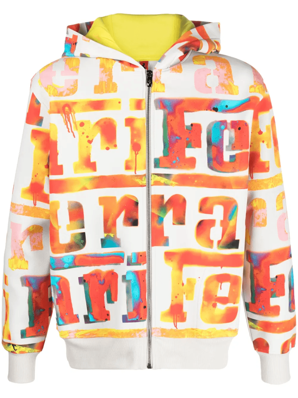 logo-print zip-up hoodie - Image 1