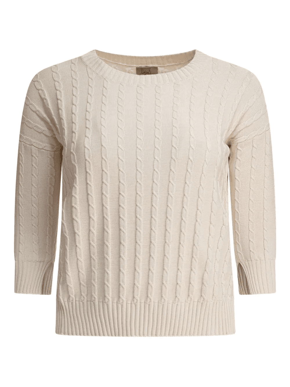 cable-knit cotton sweater - Image 1