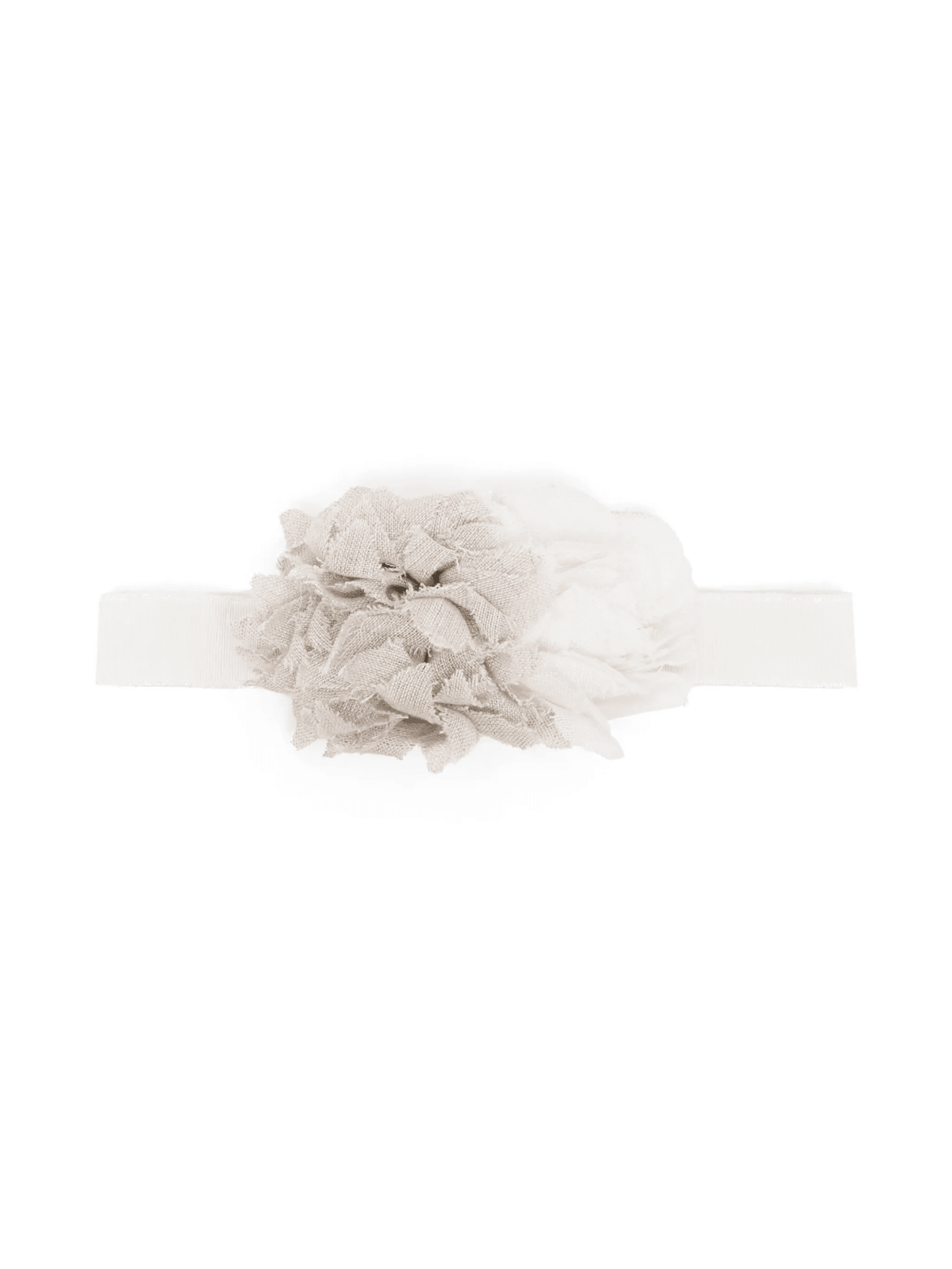 floral-motif linen headband - Image 1