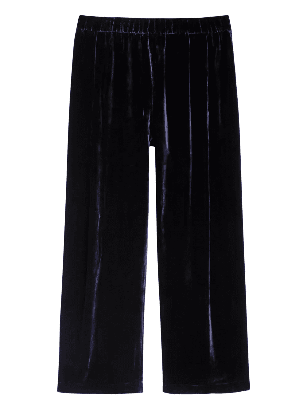 elasticated velvet-effect trousers - Image 1