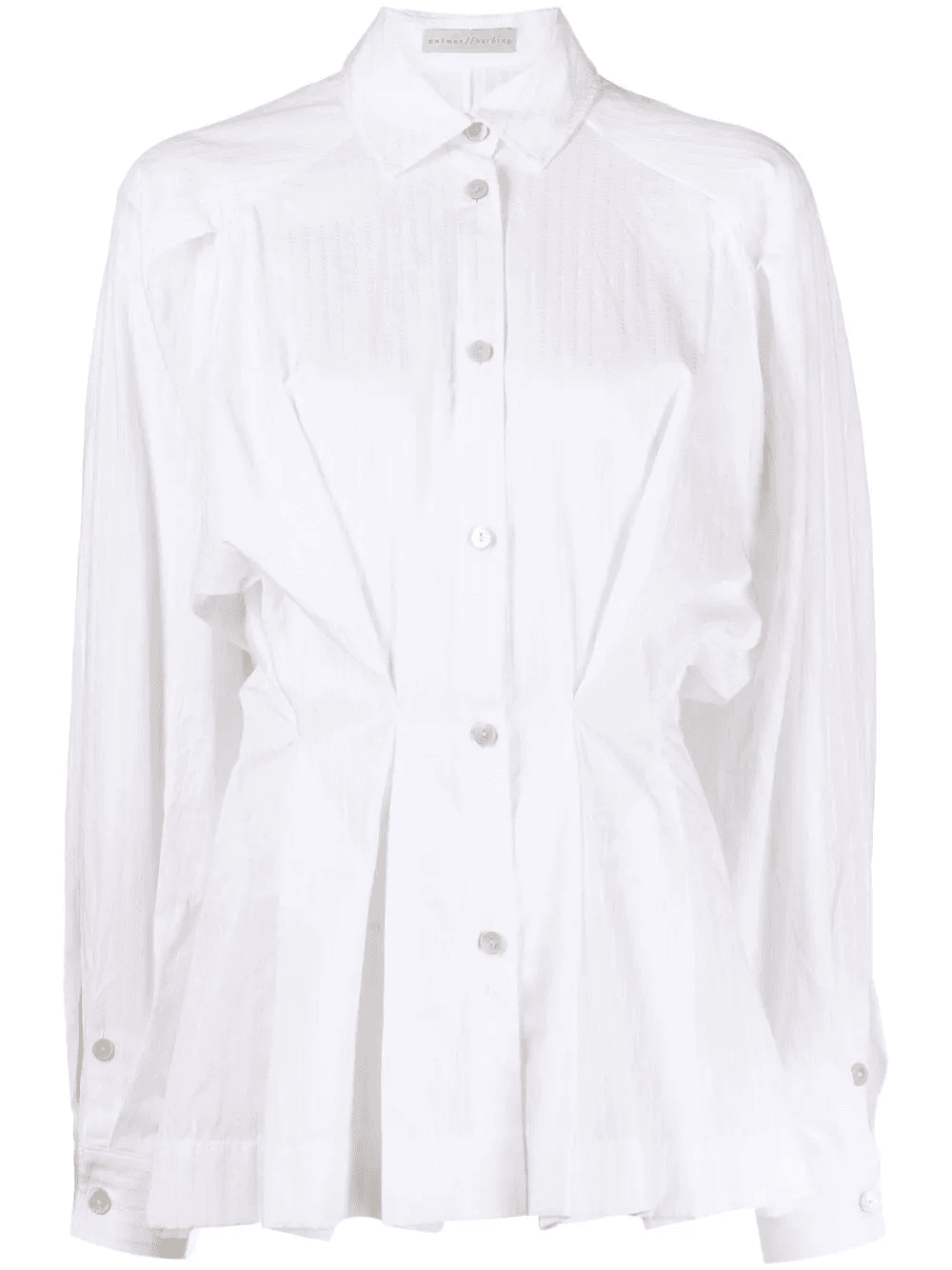 gathered-waist cotton shirt - Image 1
