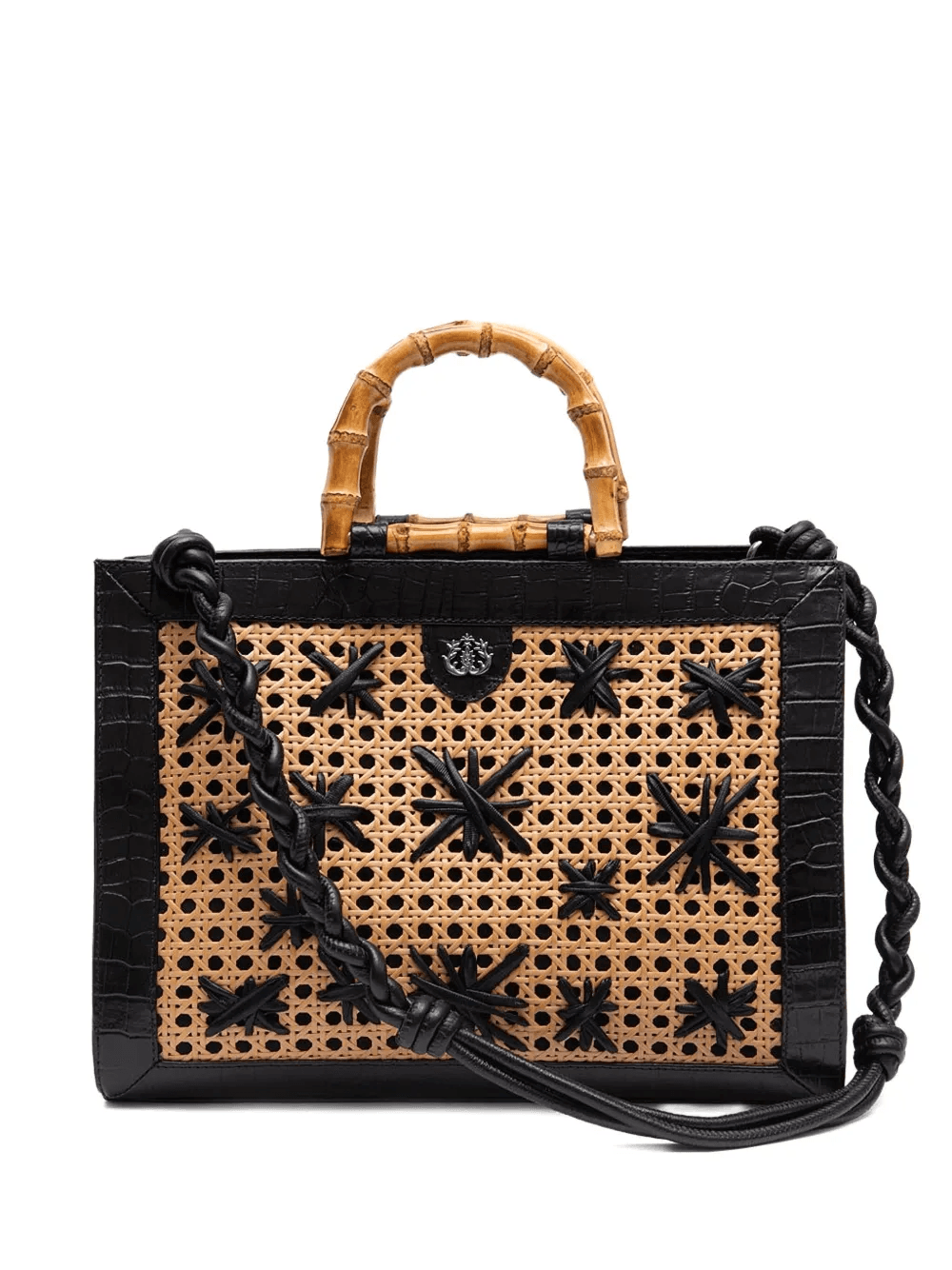 Isla Diana bamboo-handle tote bag - Image 1