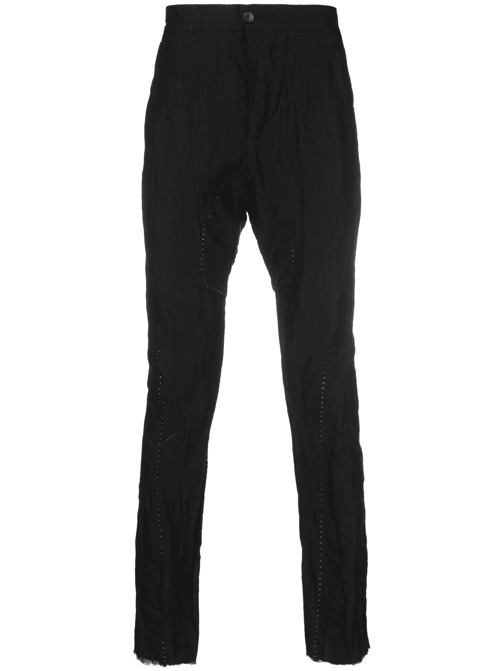 cotton-blend tapered trousers - Image 1