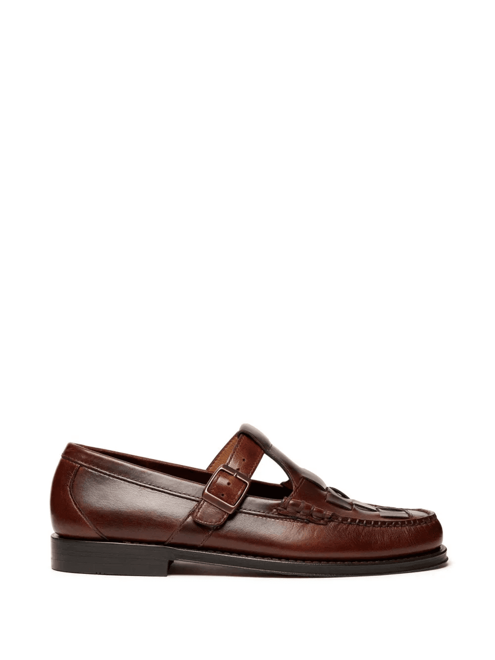 buckle-fastening leather loafers - Image 1