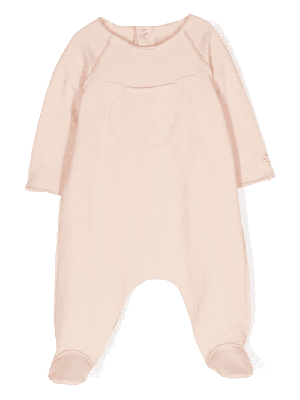 logo-appliqué cotton blend romper - Image 1