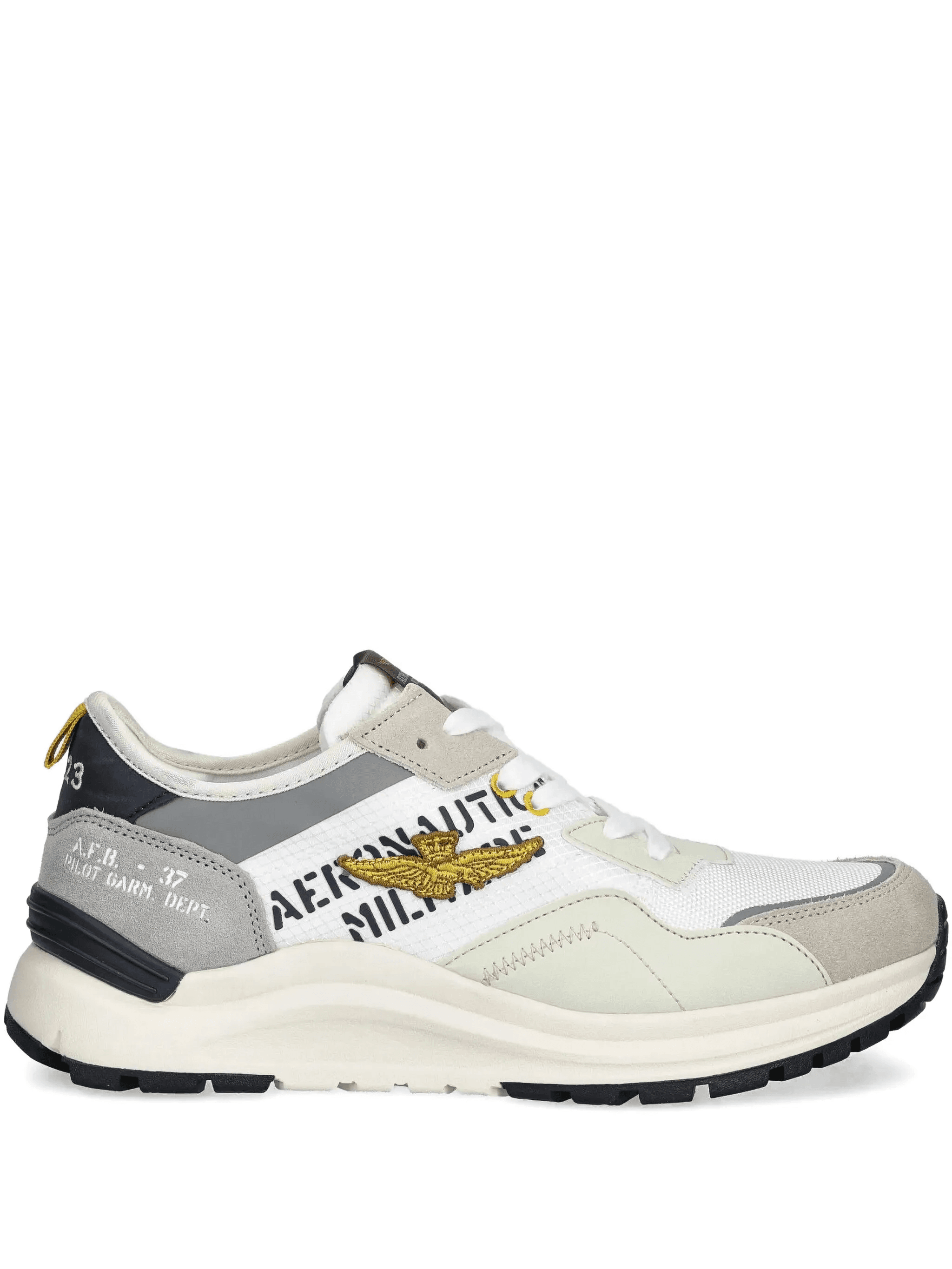 embroidered-logo lace-up sneakers - Image 1