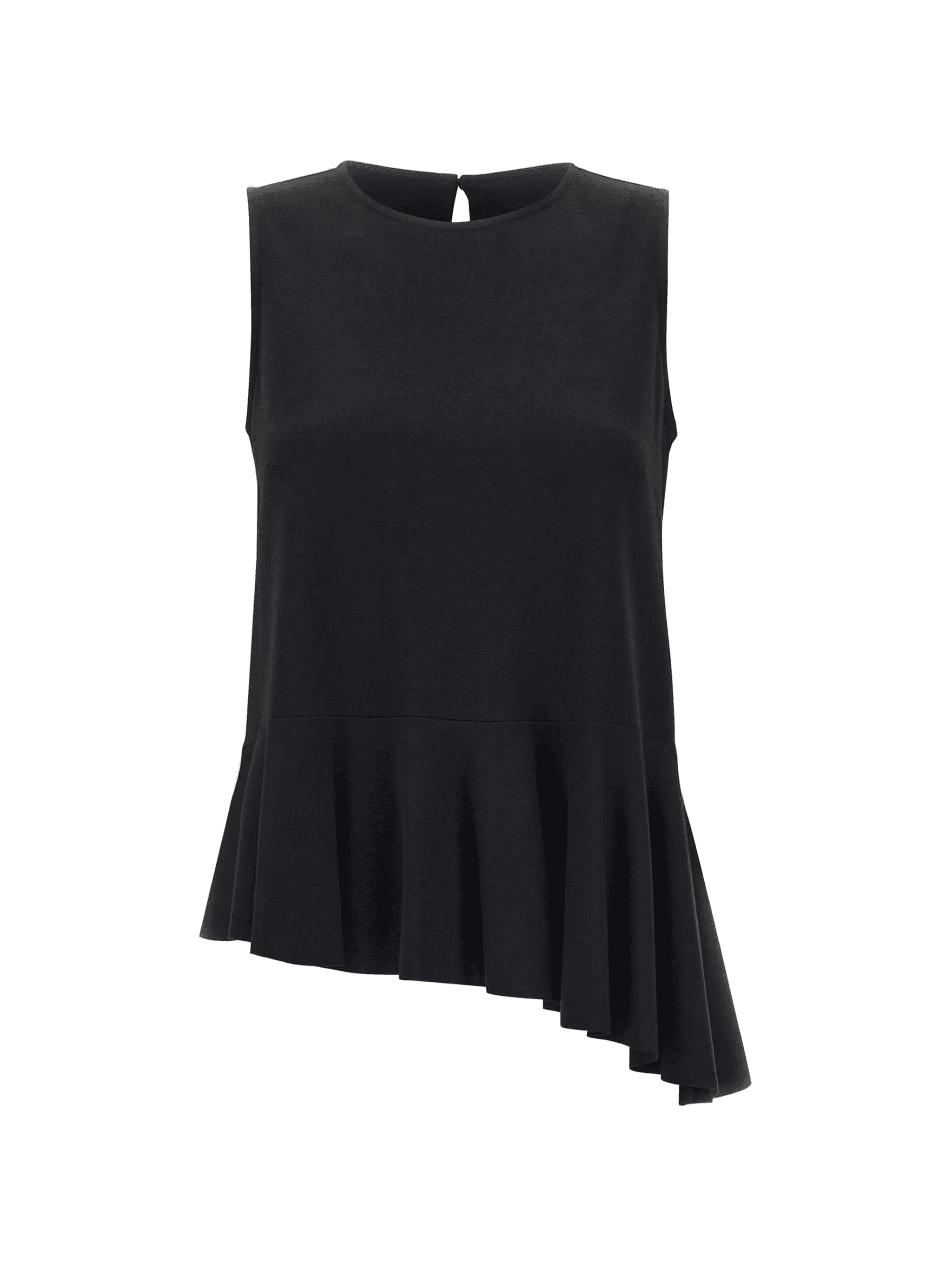 ruffled-hem sleeveless blouse - Image 1