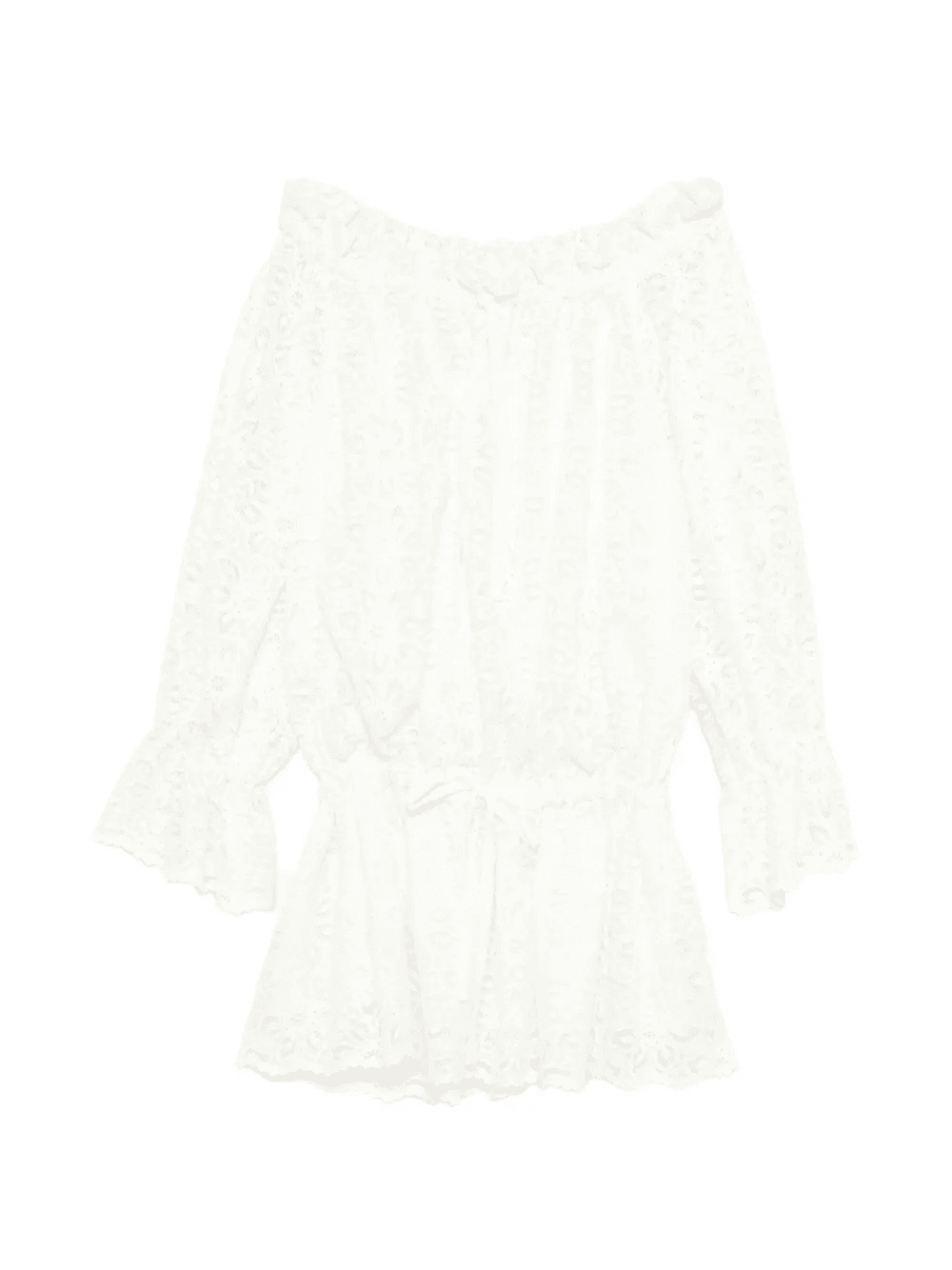 floral-lace mini dress - Image 1