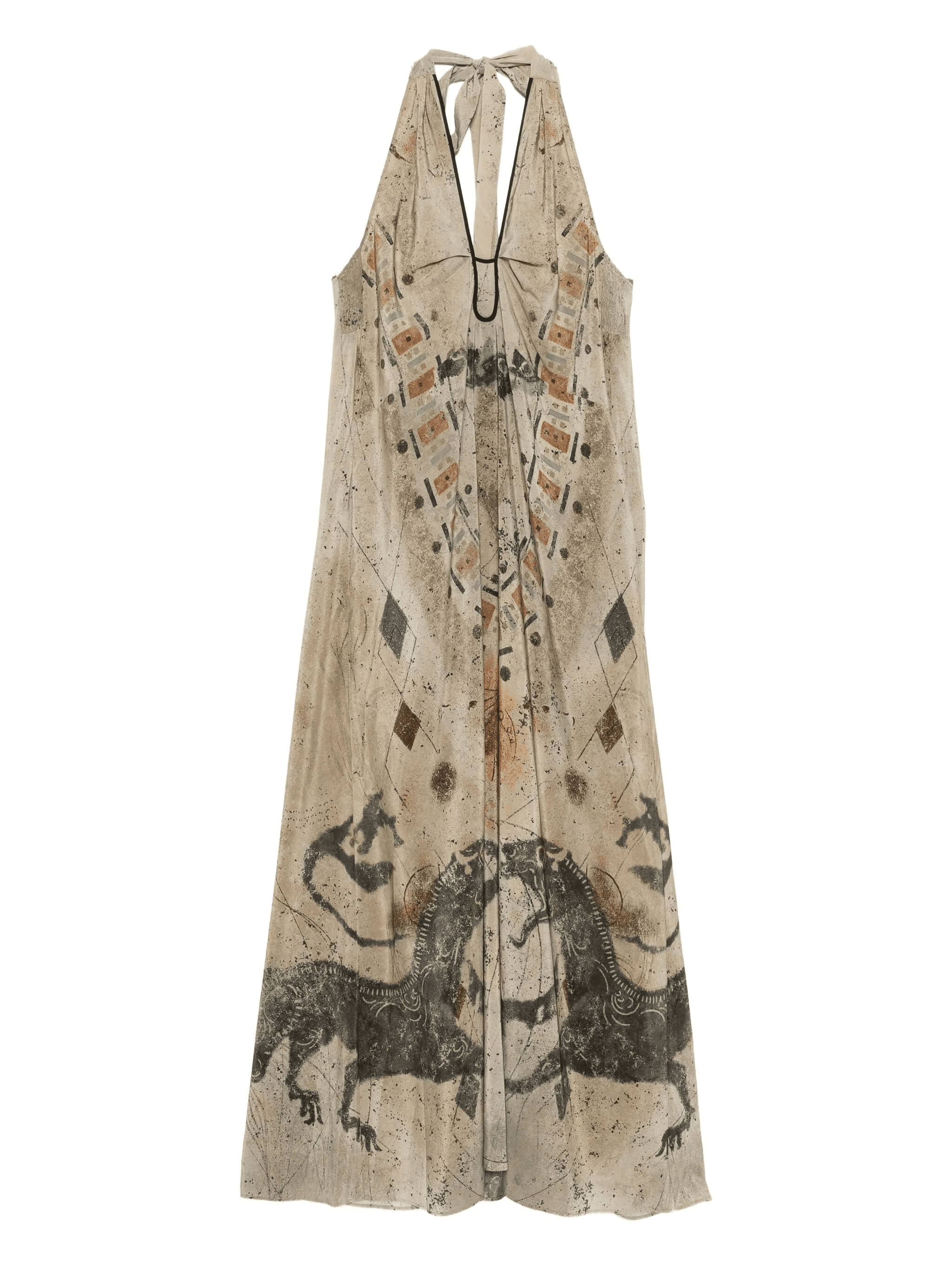 abstract-print maxi dress - Image 1