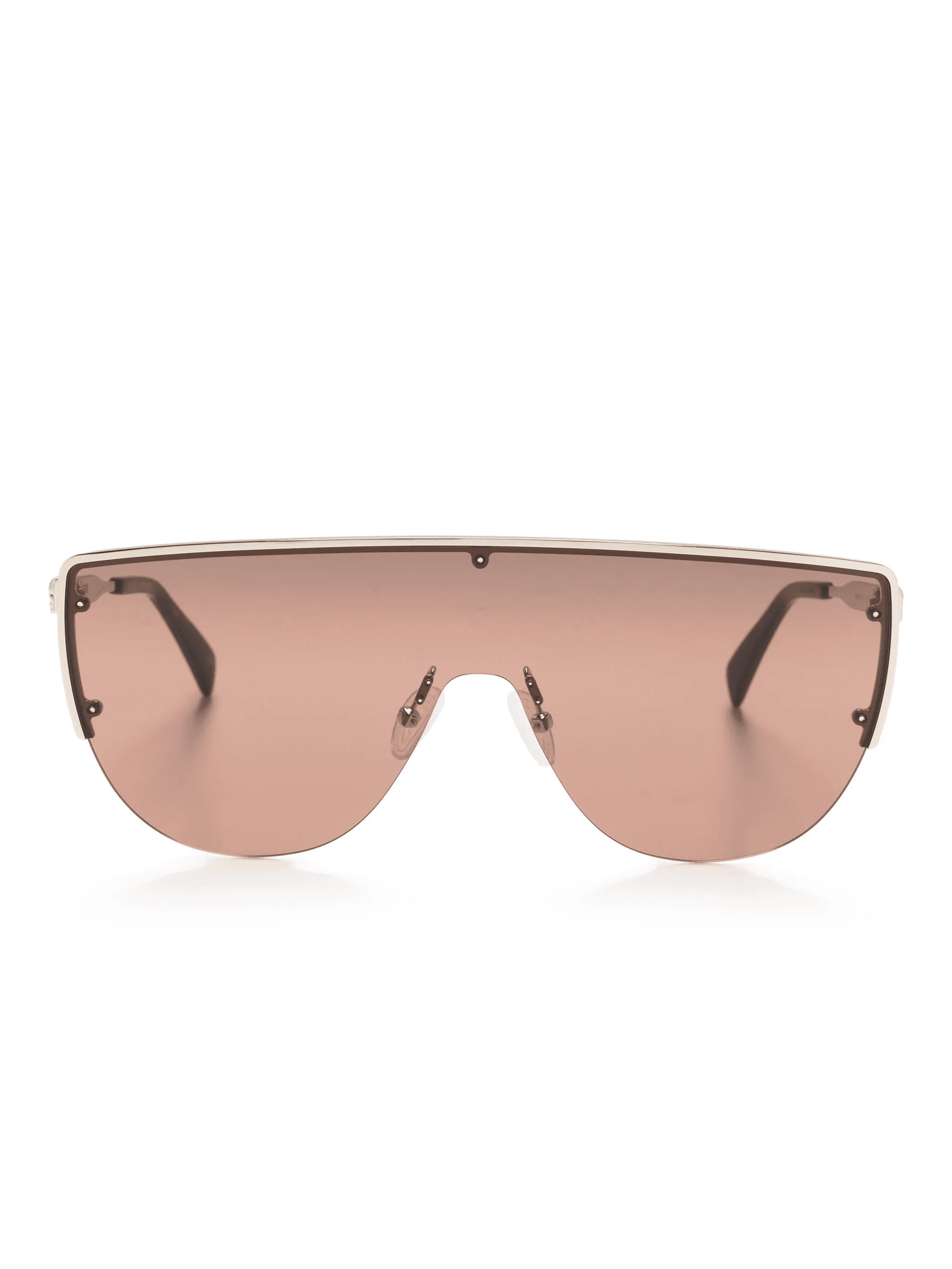 skull-stud shield-frame sunglasses - Image 1