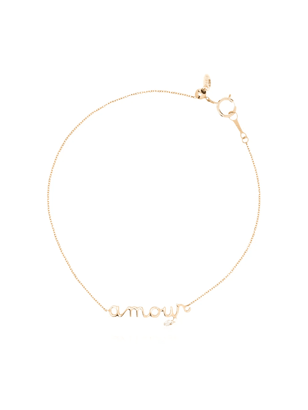 18kt yellow gold diamond Amour bracelet - Image 1