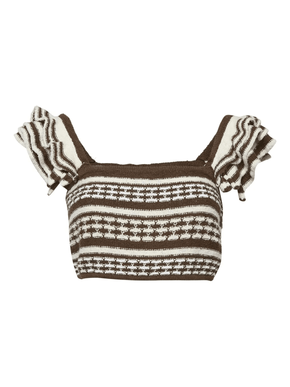 2020s striped ruffled top - Image 1