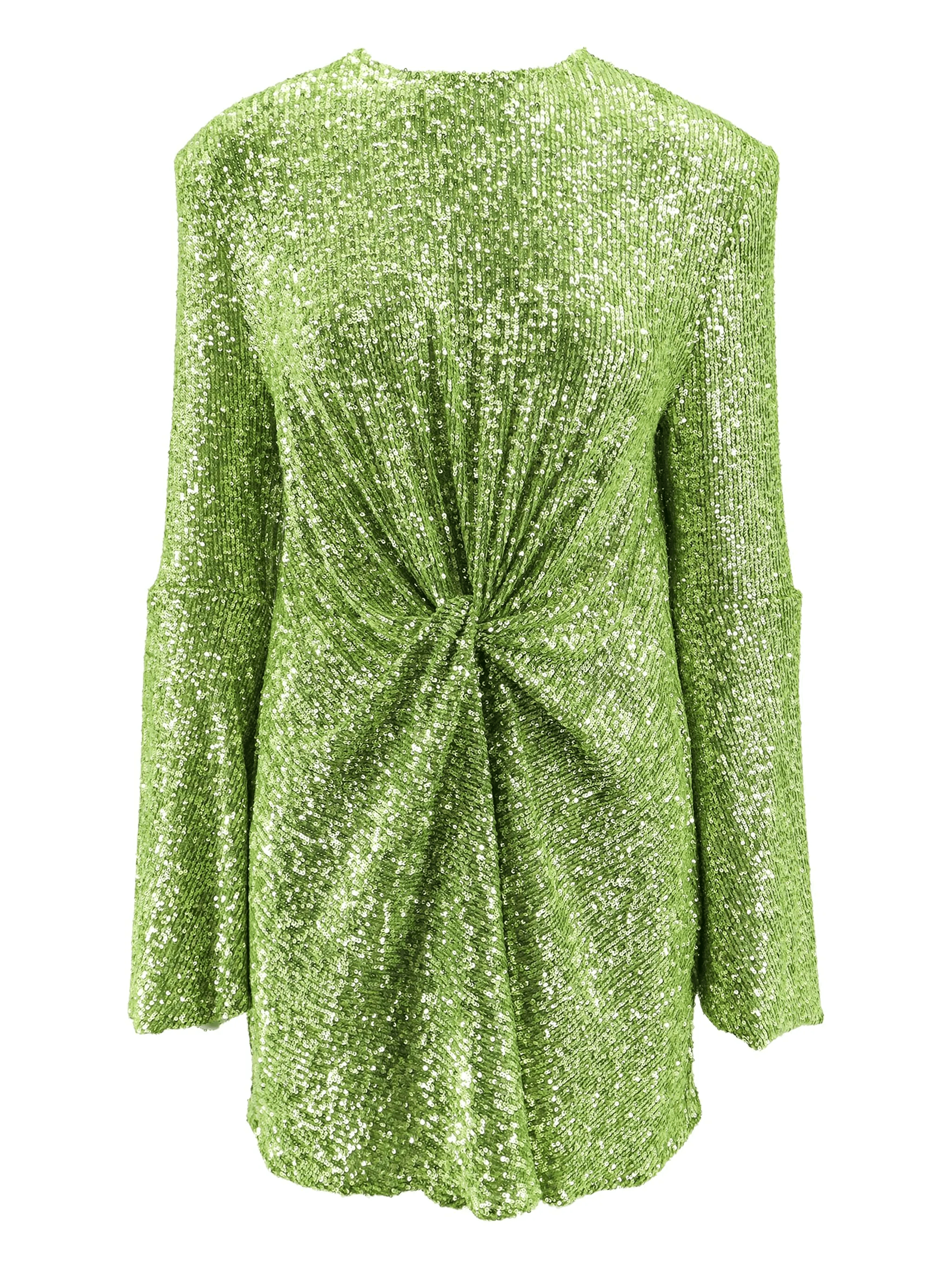 sequin-embellished knot-detail dress - Image 1