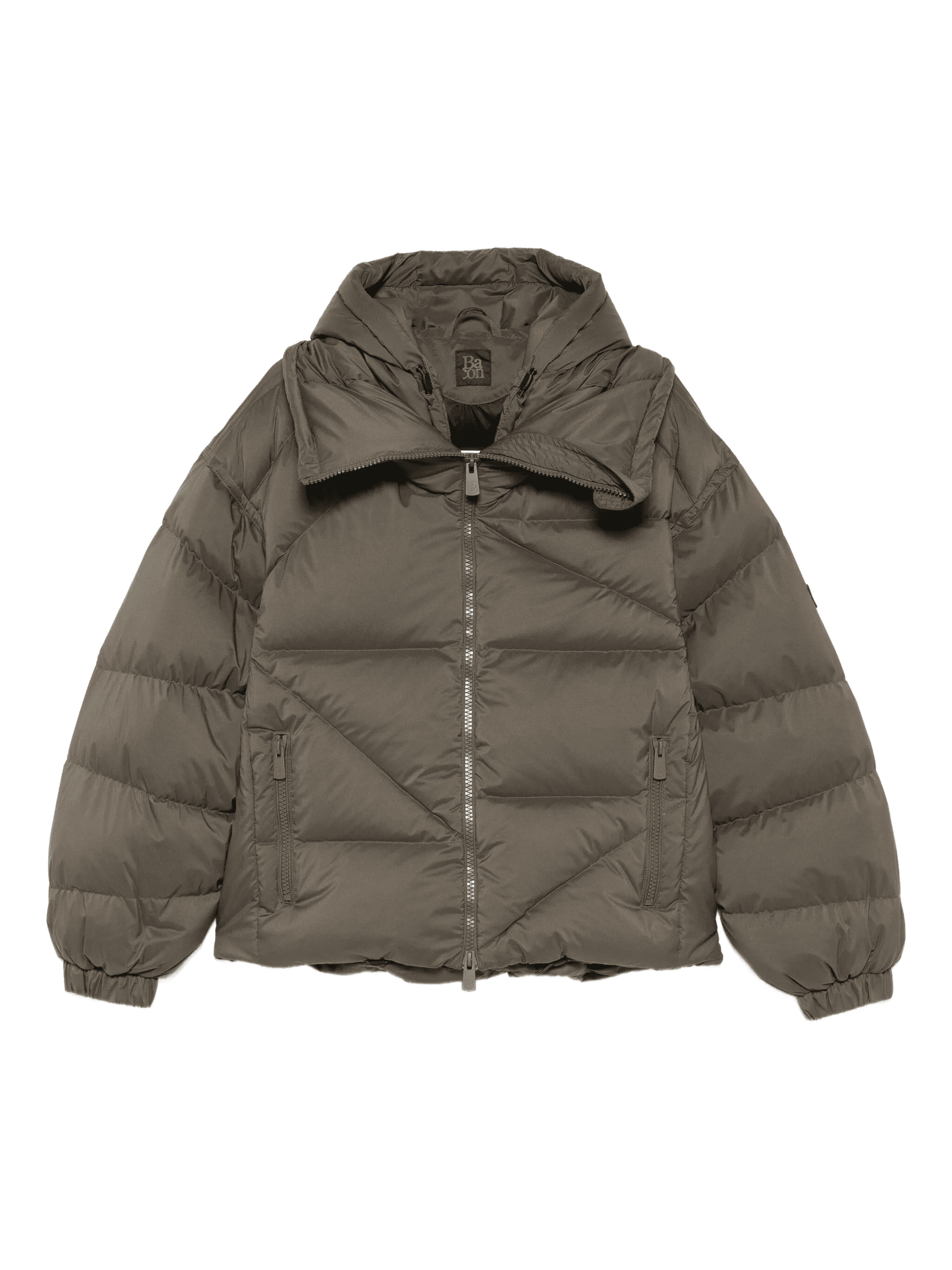 zip-fastening puffer jacket - Image 1