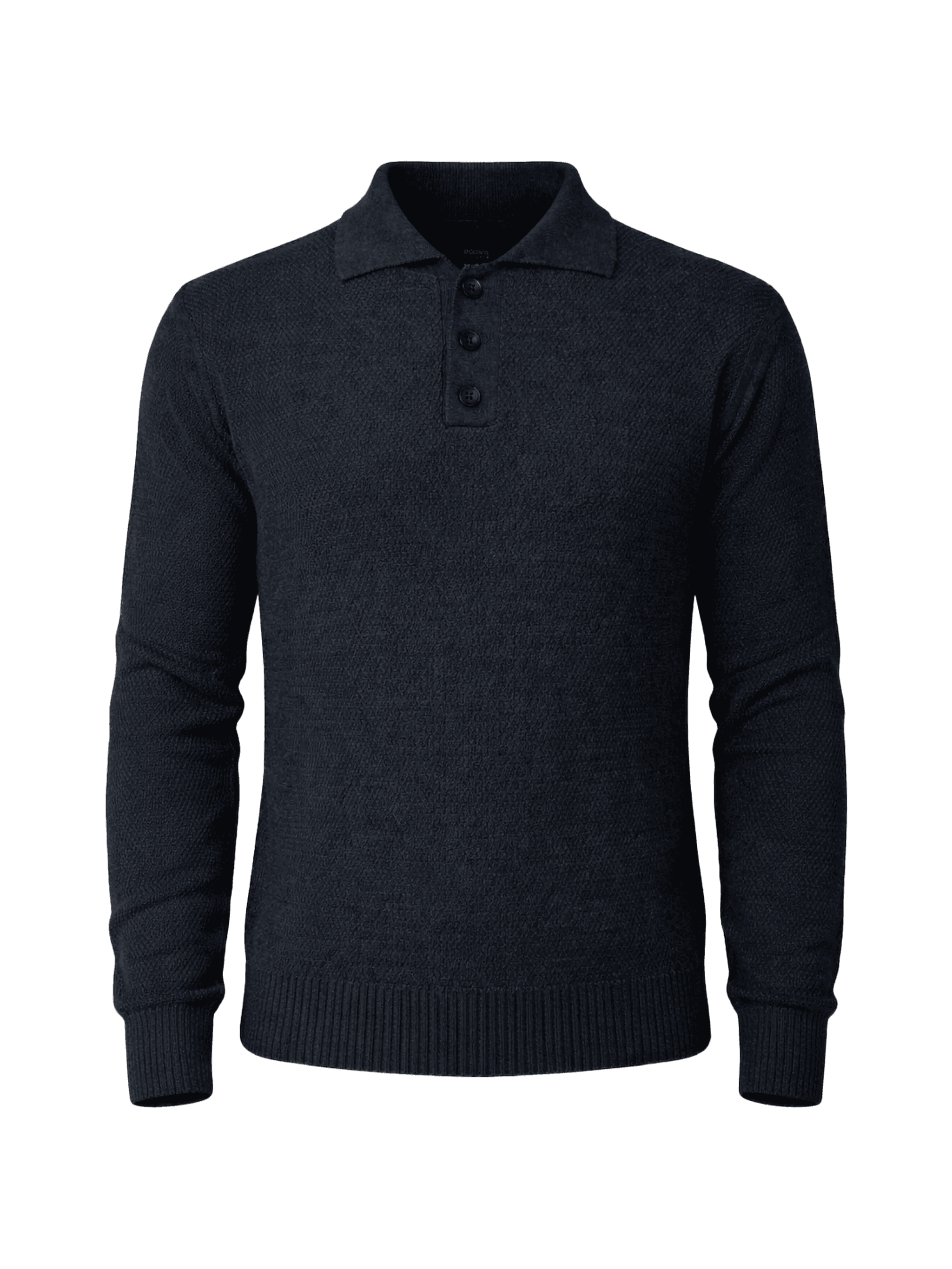 button collar knitwear - Image 1
