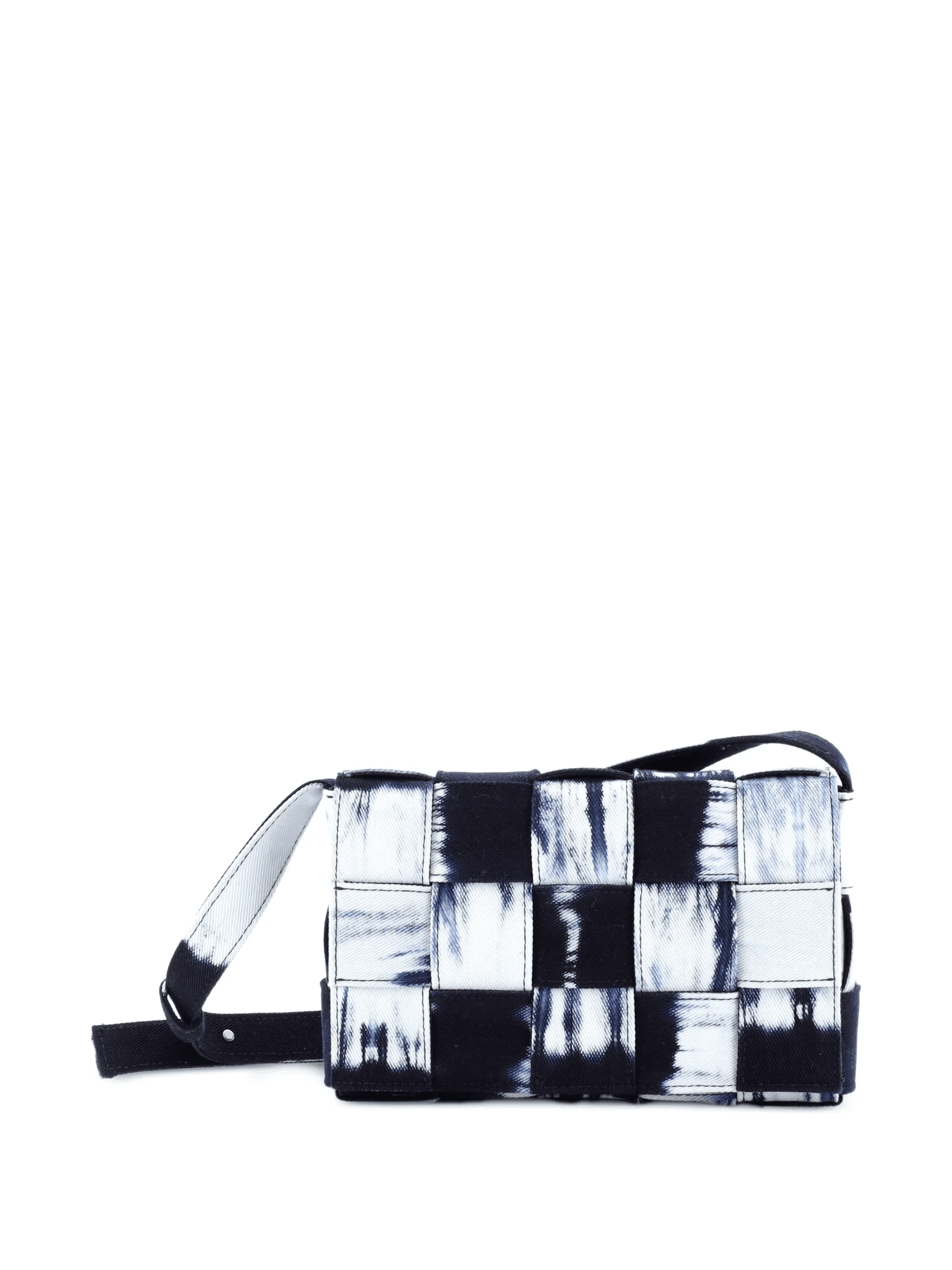 Cassette Crossbody Bag Maxi Intrecciato Tie Dye Denim shoulder bag - Image 1