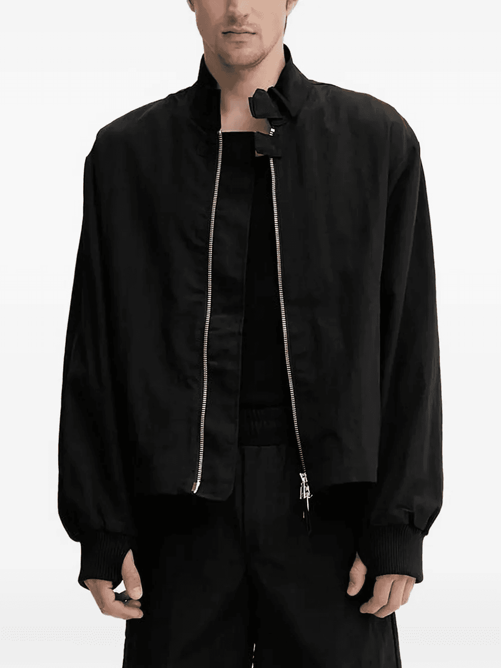 zip-fastening bomber jacket - Image 1