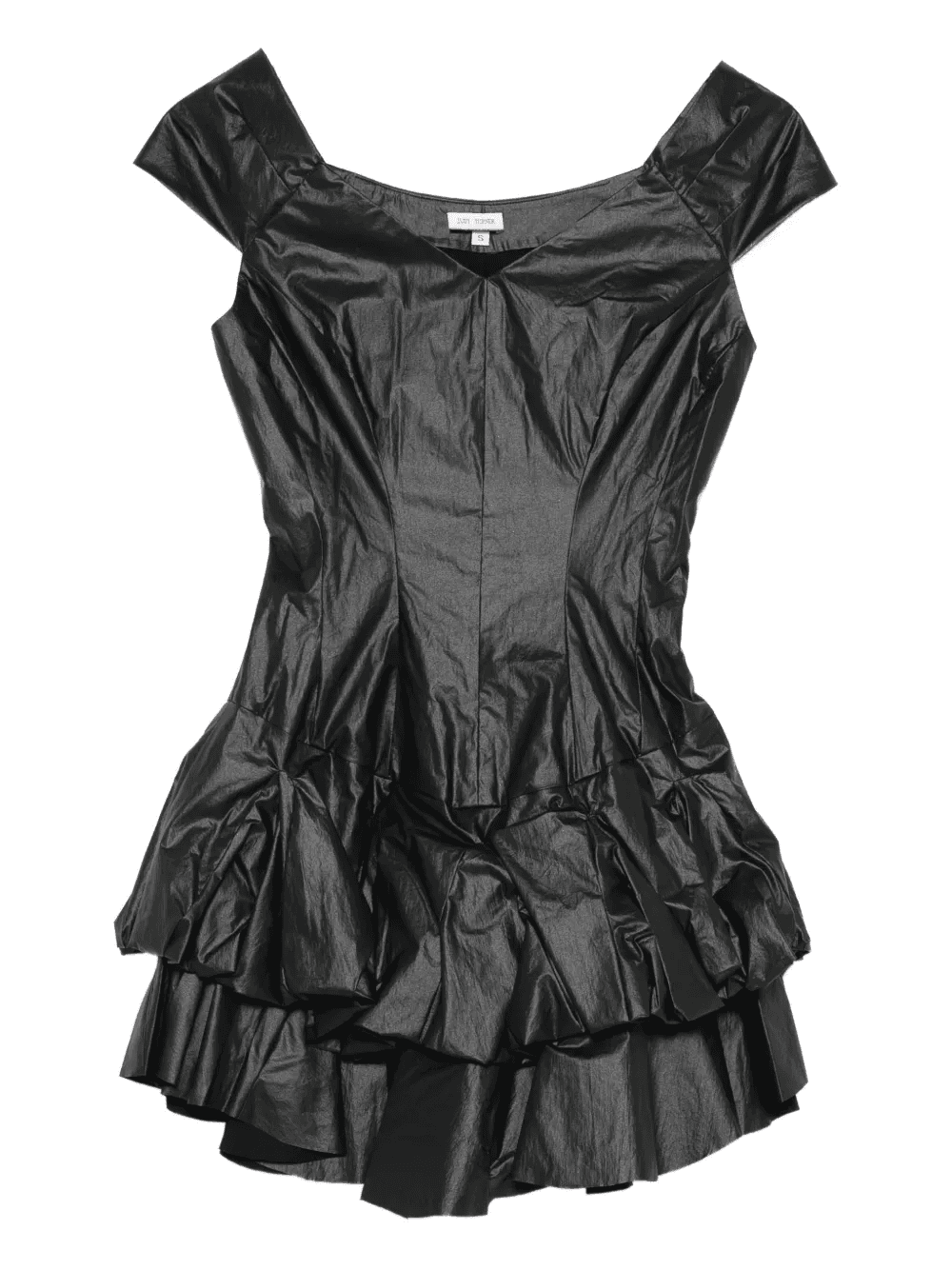 Oli V-neck ruffled mini dress - Image 1