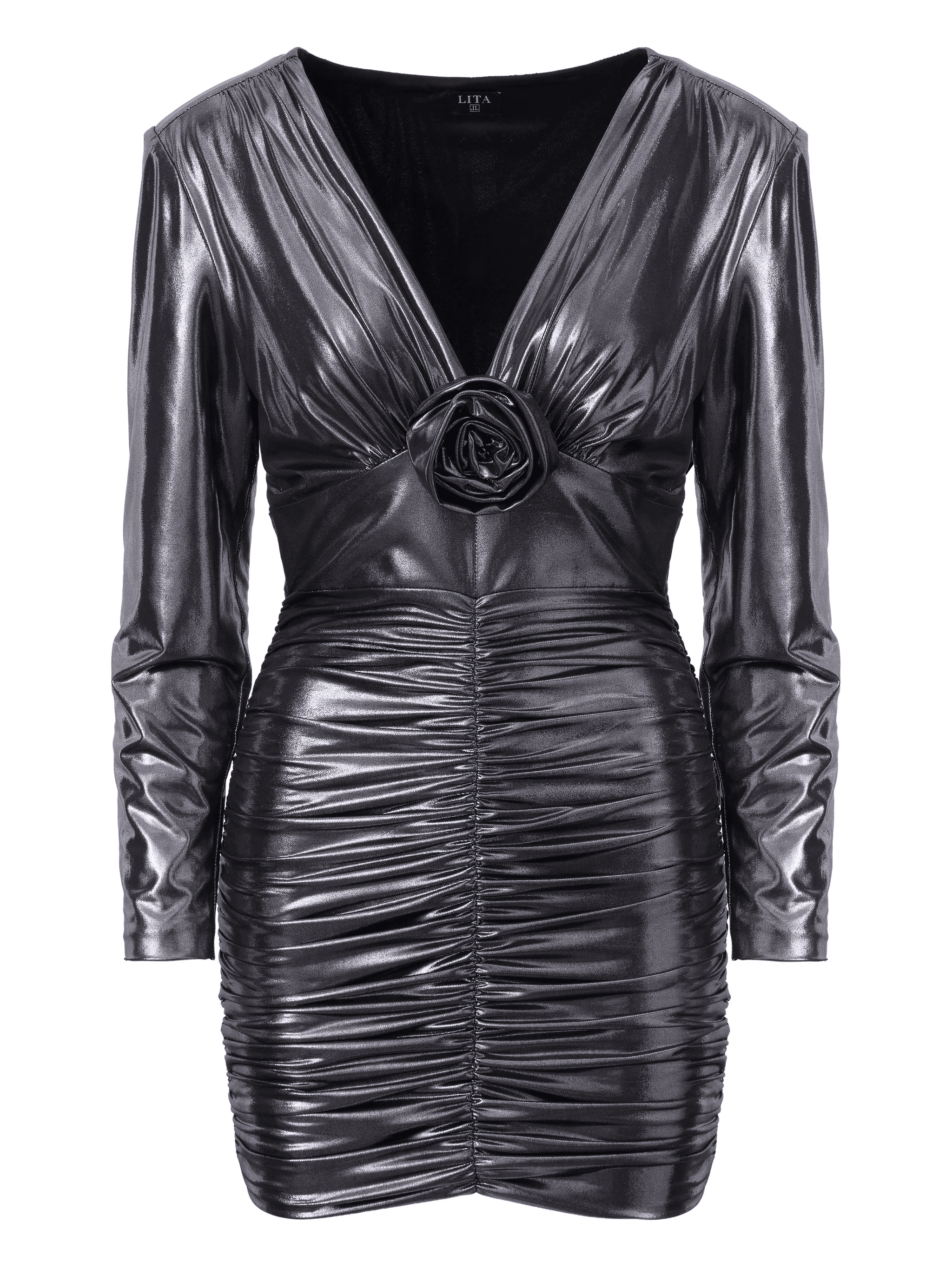 Luz V-neck mini dress - Image 1