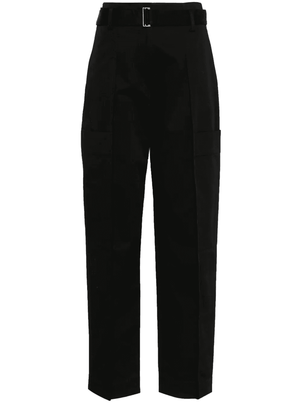 cotton belted trousers - Image 1