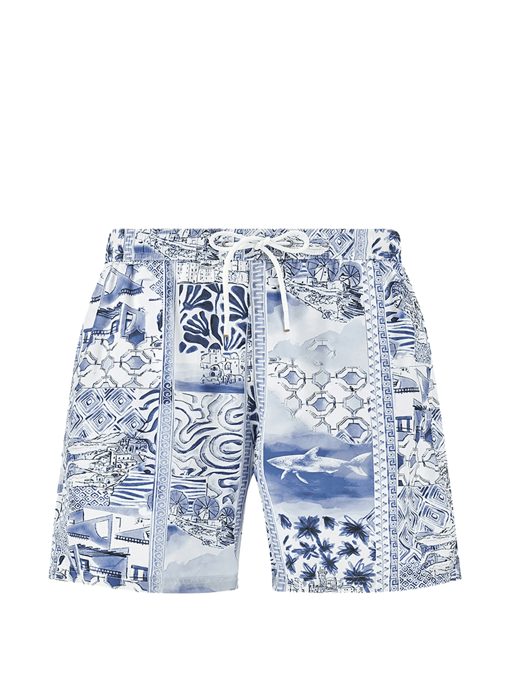 voyage-print swim shorts - Image 1