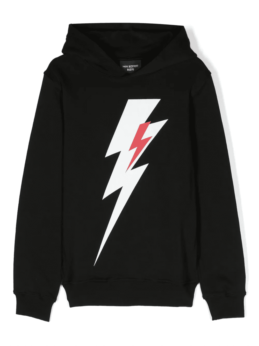 Thunderbolt-print cotton hoodie - Image 1