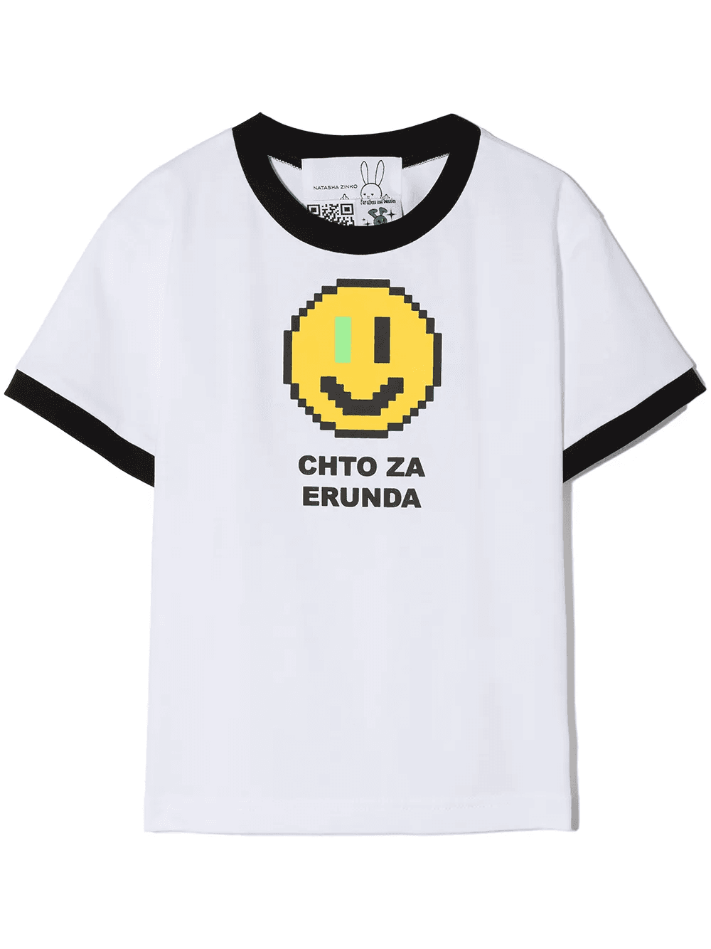 smiley-print T-shirt - Image 1