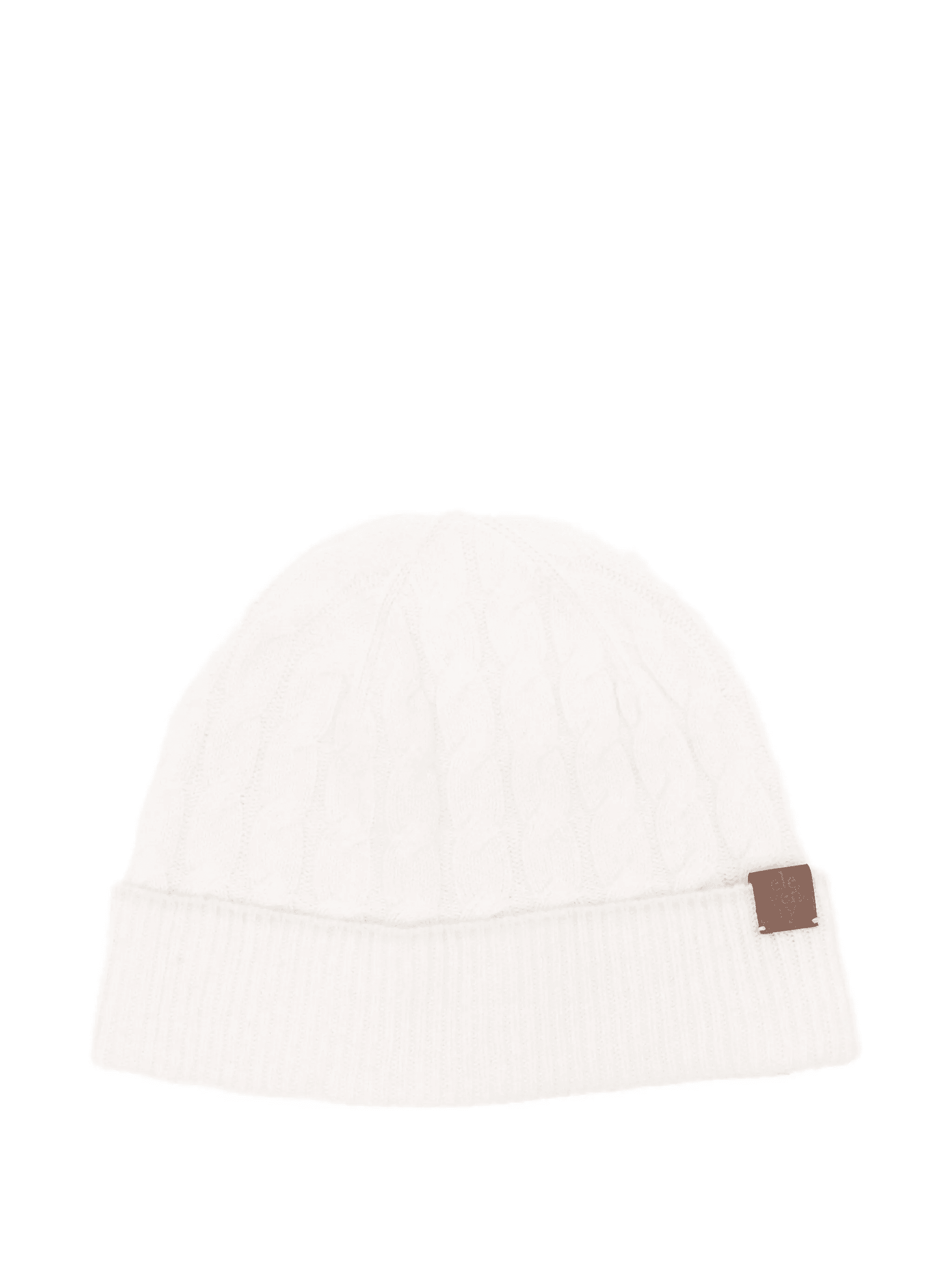 cable-knit beanie hat - Image 1