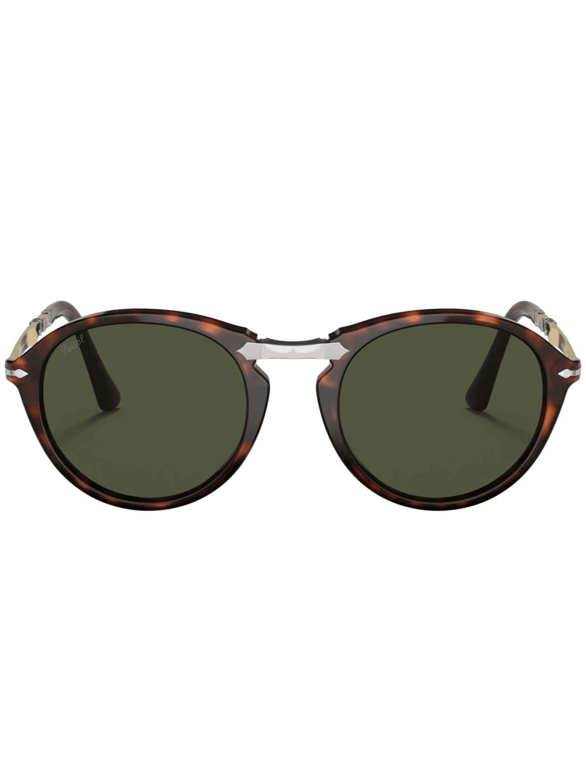 tortoiseshell-effect round-frame sunglasses - Image 1
