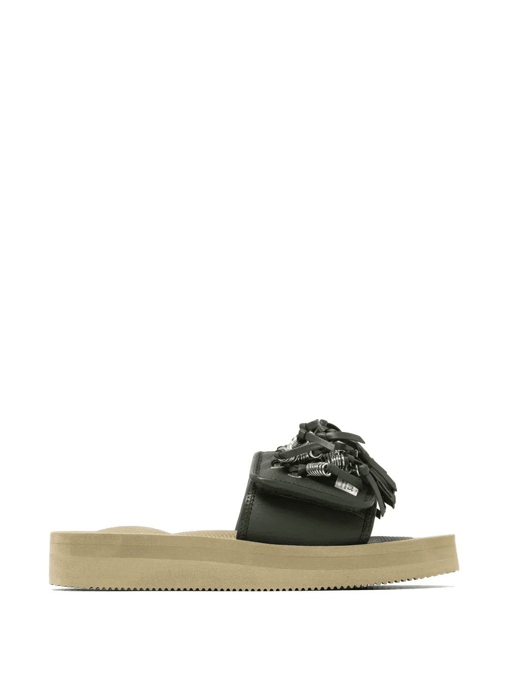 x Suicoke tassel-detail platform slides - Image 1