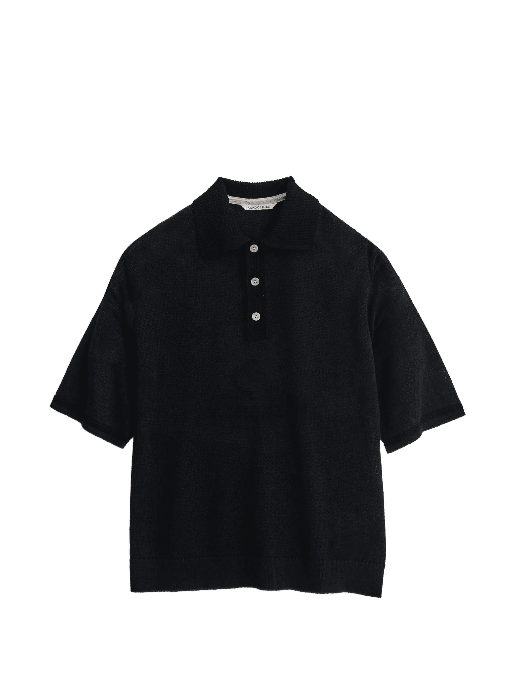 Basin knit polo shirt - Image 1
