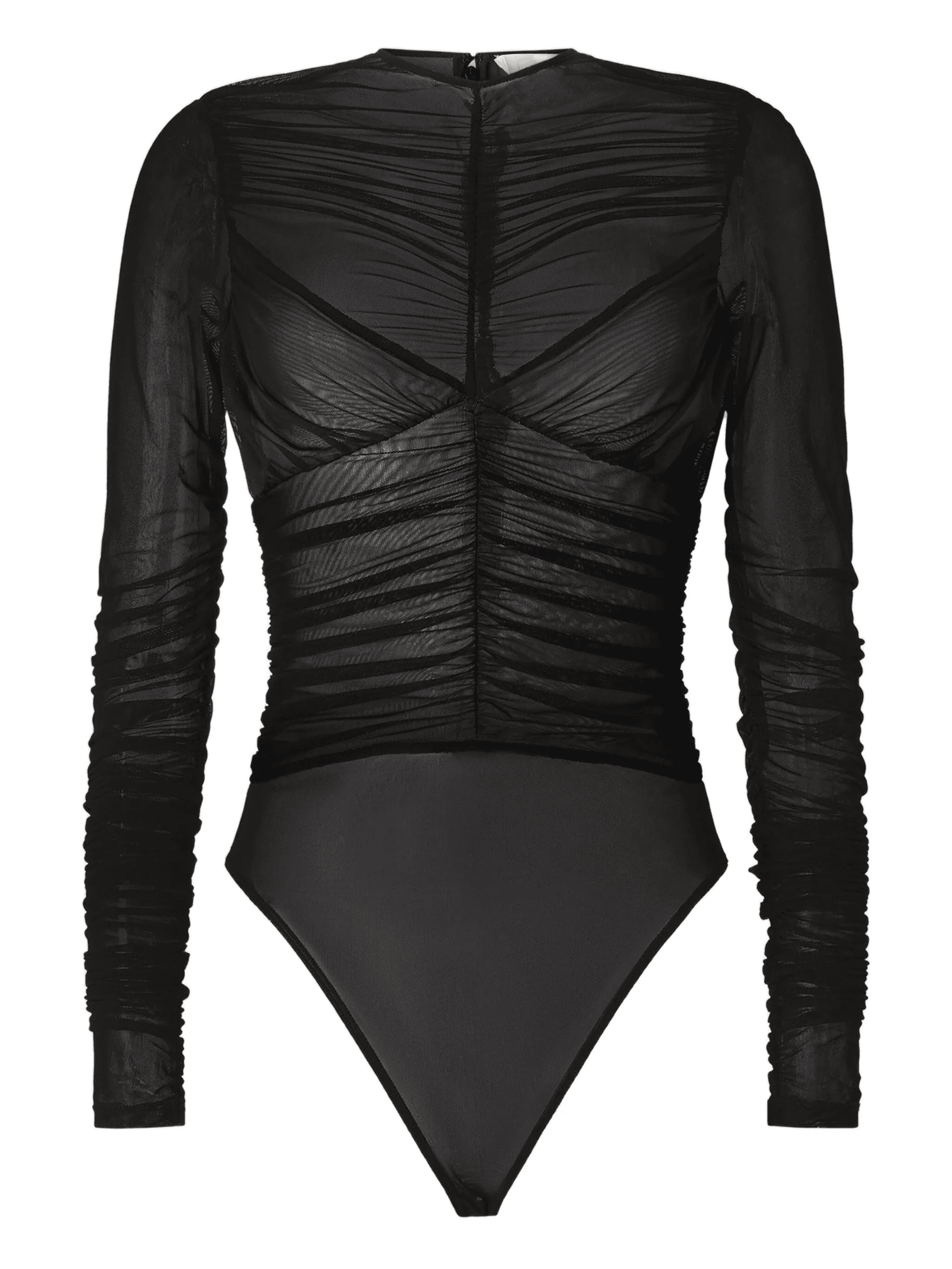 ruched mesh bodysuit - Image 1