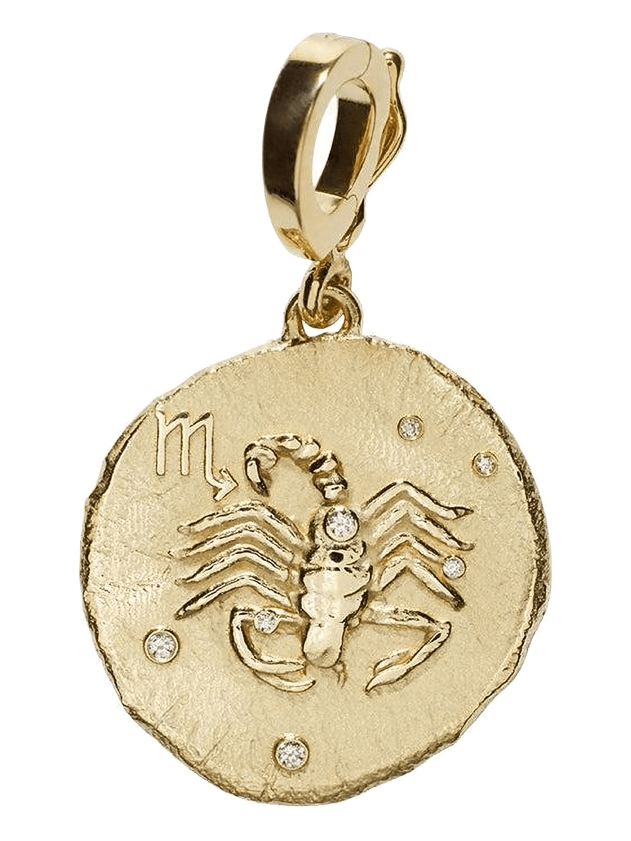 18kt yellow gold Of The Stars Scorpio pendant necklace - Image 1