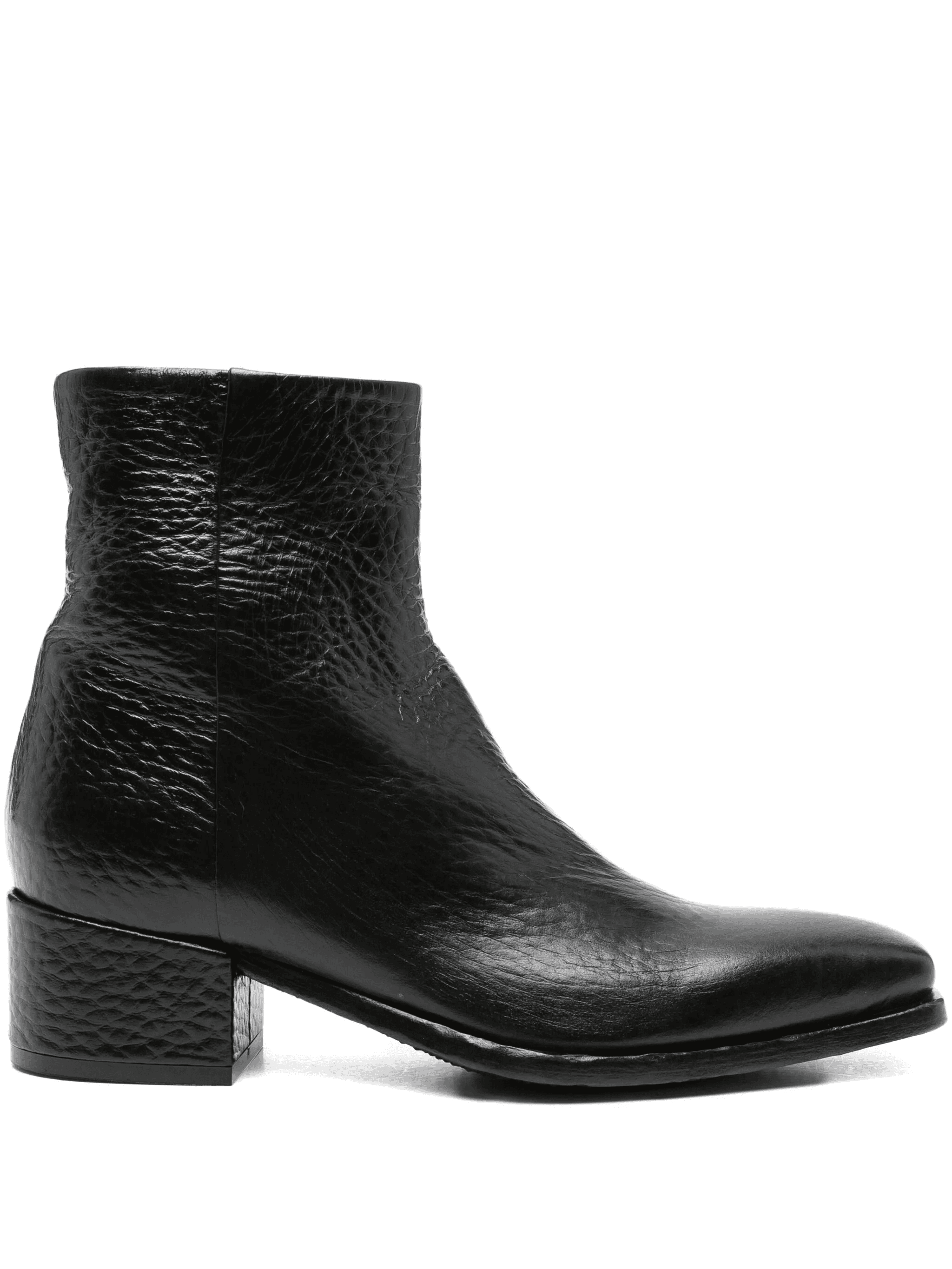 50mm leather zipped boots - Image 1