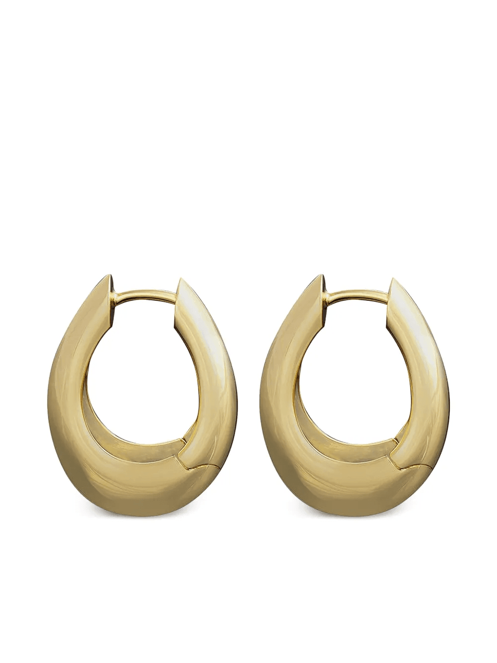 18K yellow gold Chakra Icon diamonds earrings - Image 1