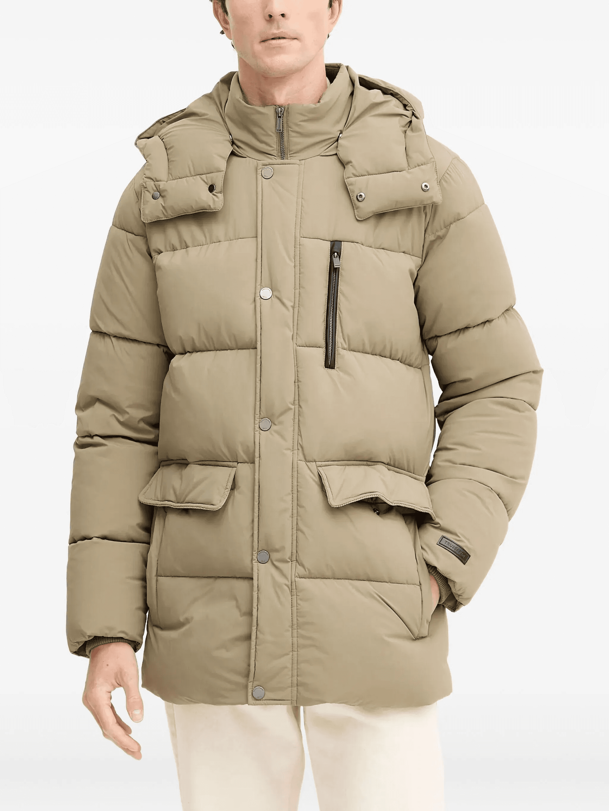 hooded puffer coat - Image 1