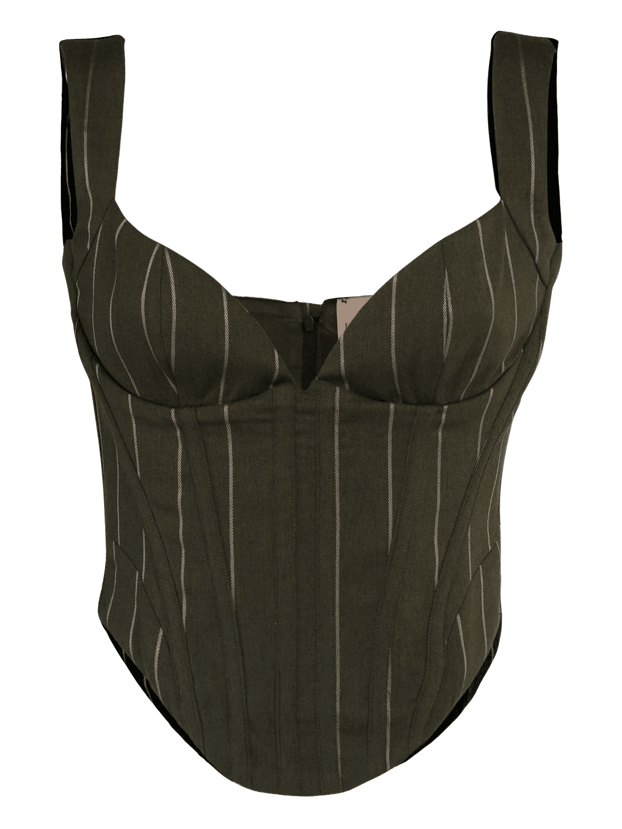 pinstripe corset top - Image 1