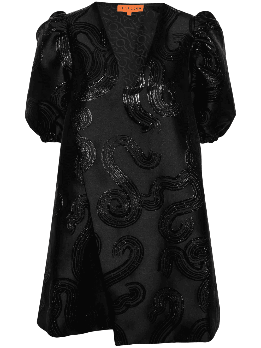 Brethel swirl-jacquard minidress - Image 1