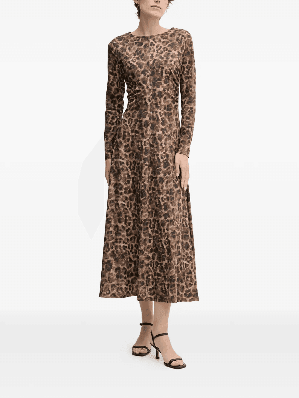 animal-print midi dress - Image 1