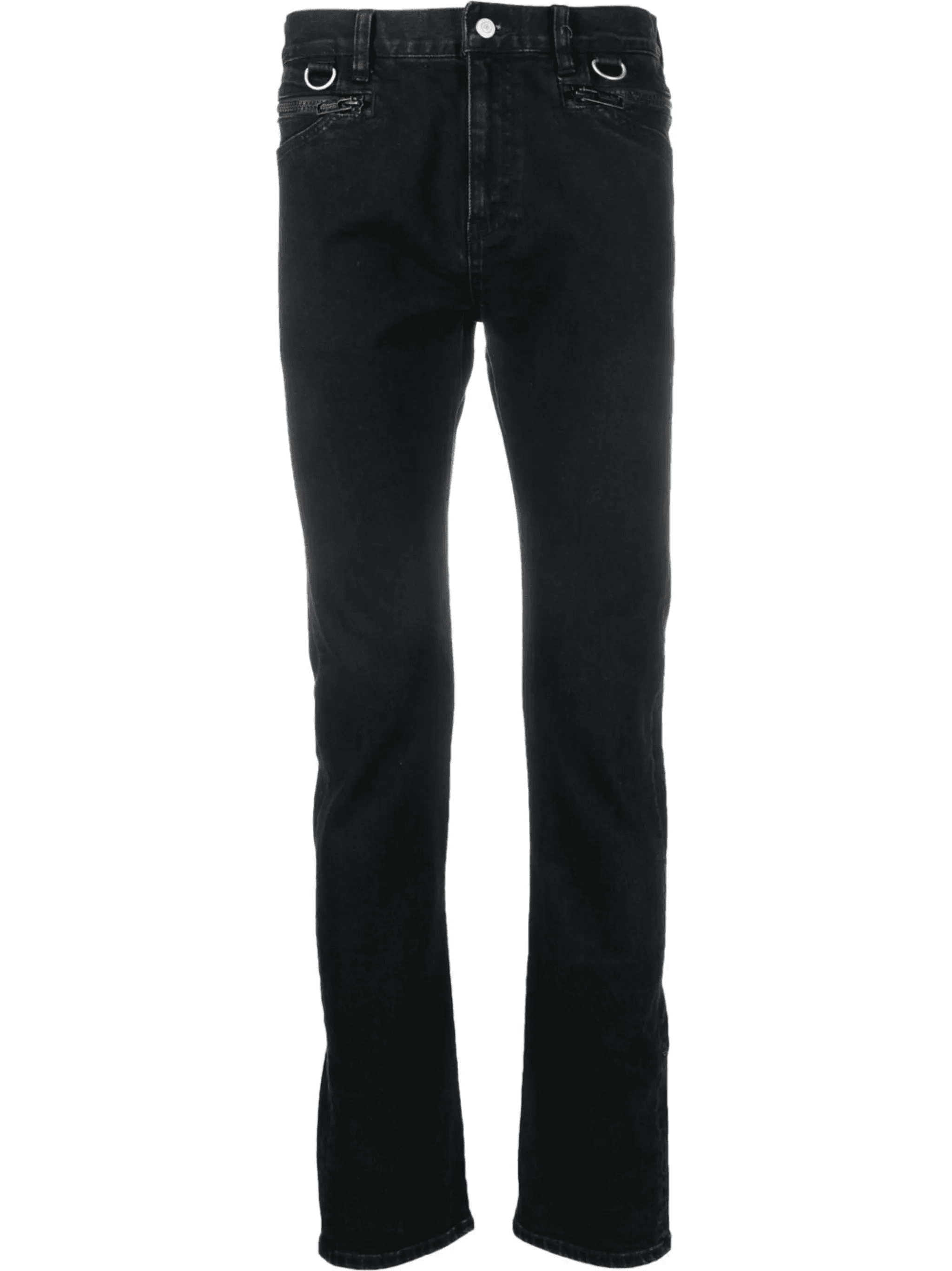 zip-pocket straight-leg jeans - Image 1