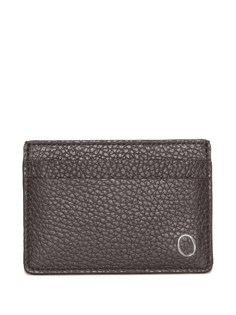 hammered-leather logo cardholder - Image 1