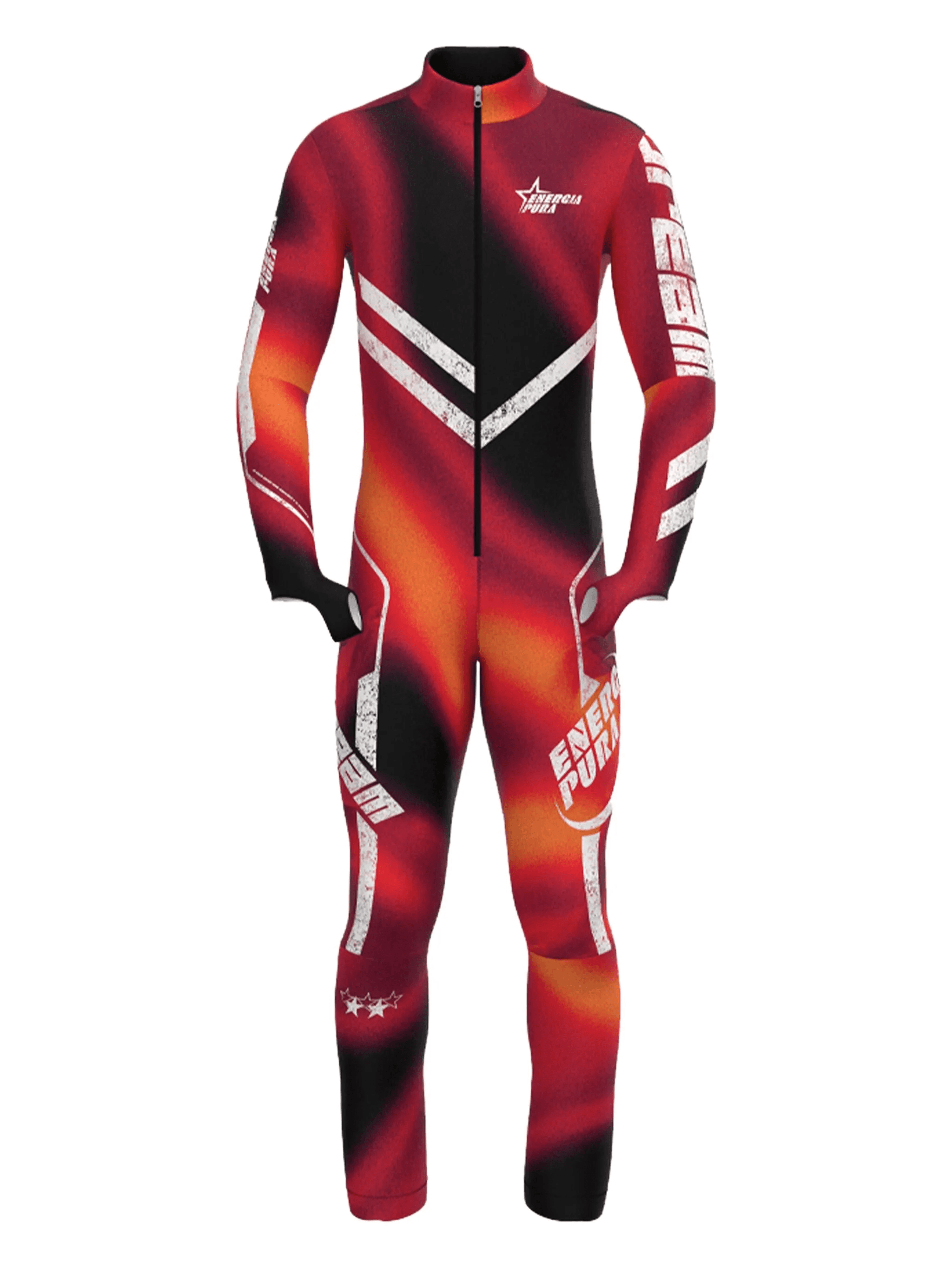 flame-print racing jumpsuit - Image 1