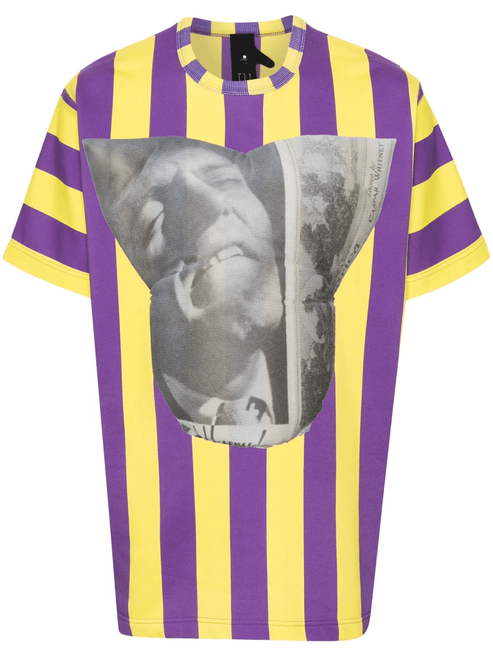 vertical-striped T-shirt - Image 1