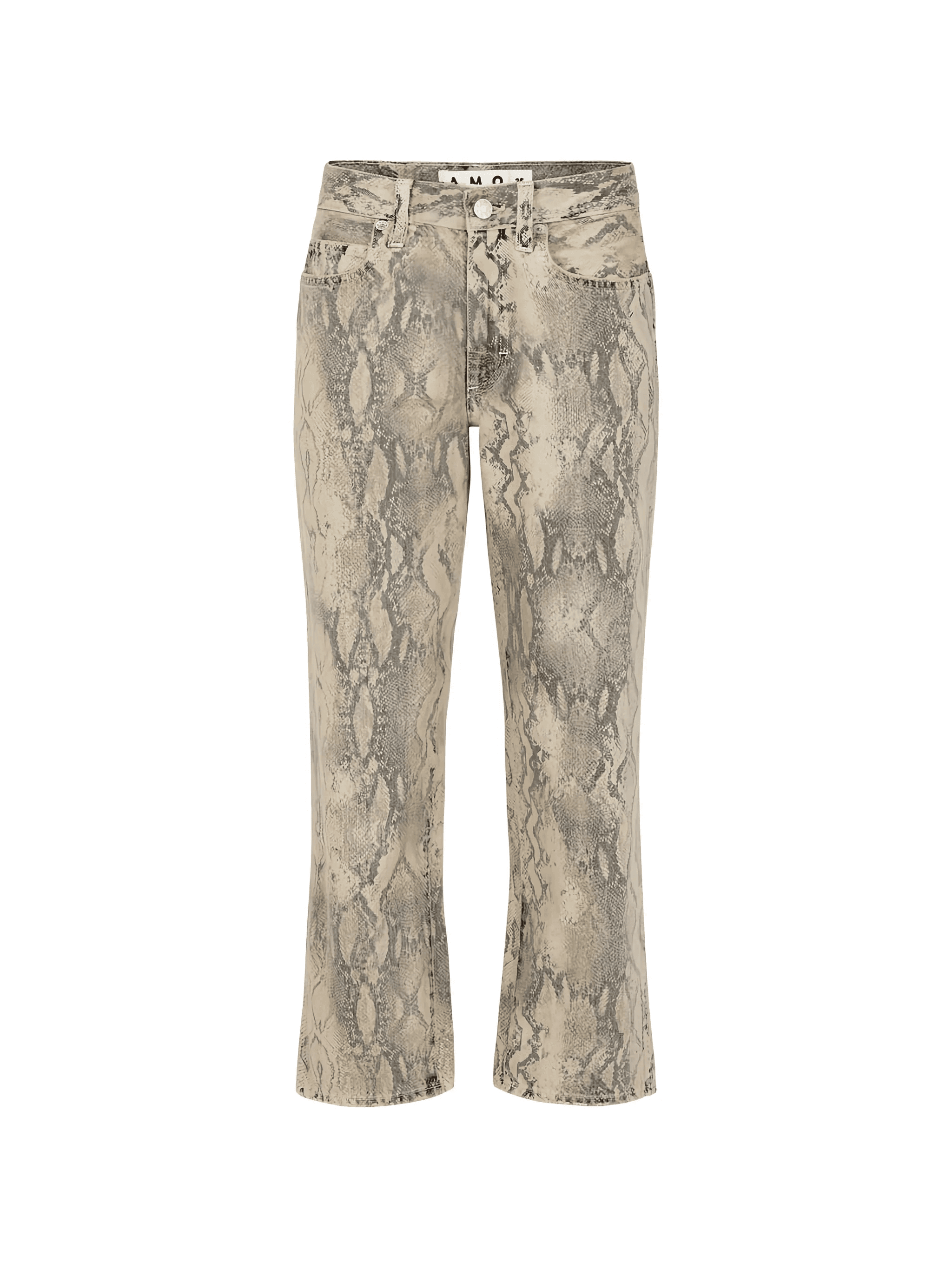 Billie snakeskin-print jeans - Image 1