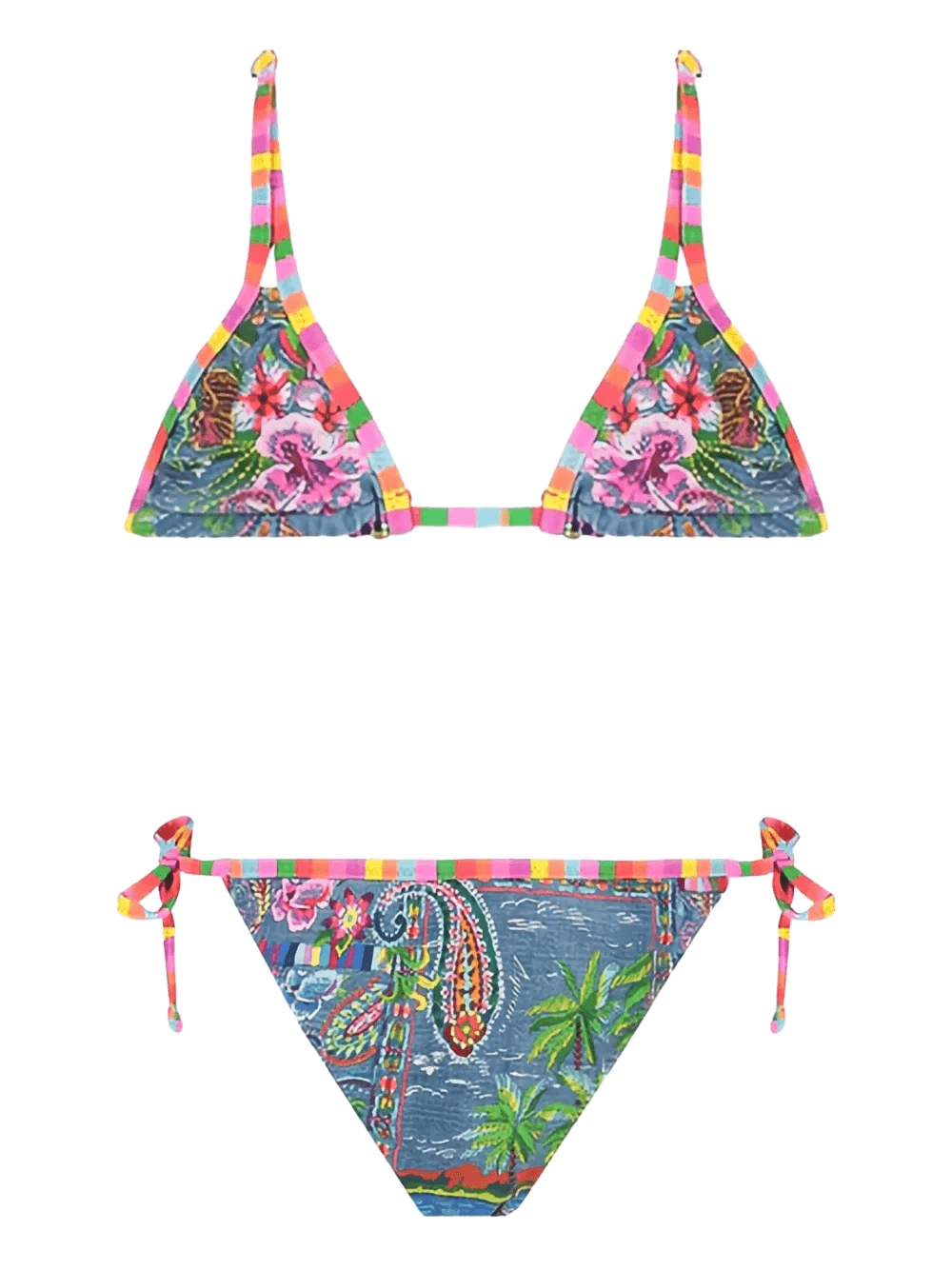 floral-print paisley bikini - Image 1