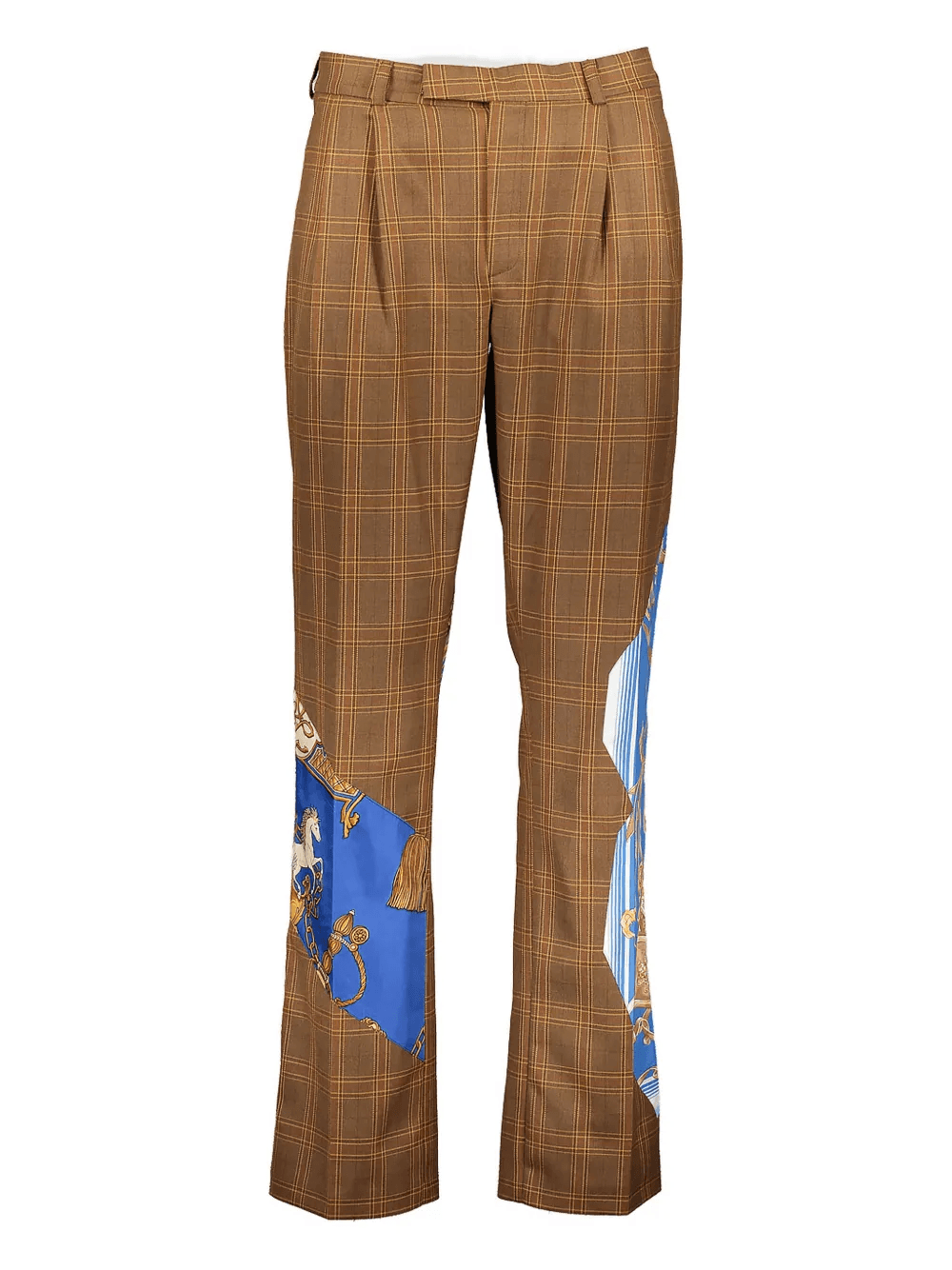 Grandad check-pattern trousers - Image 1